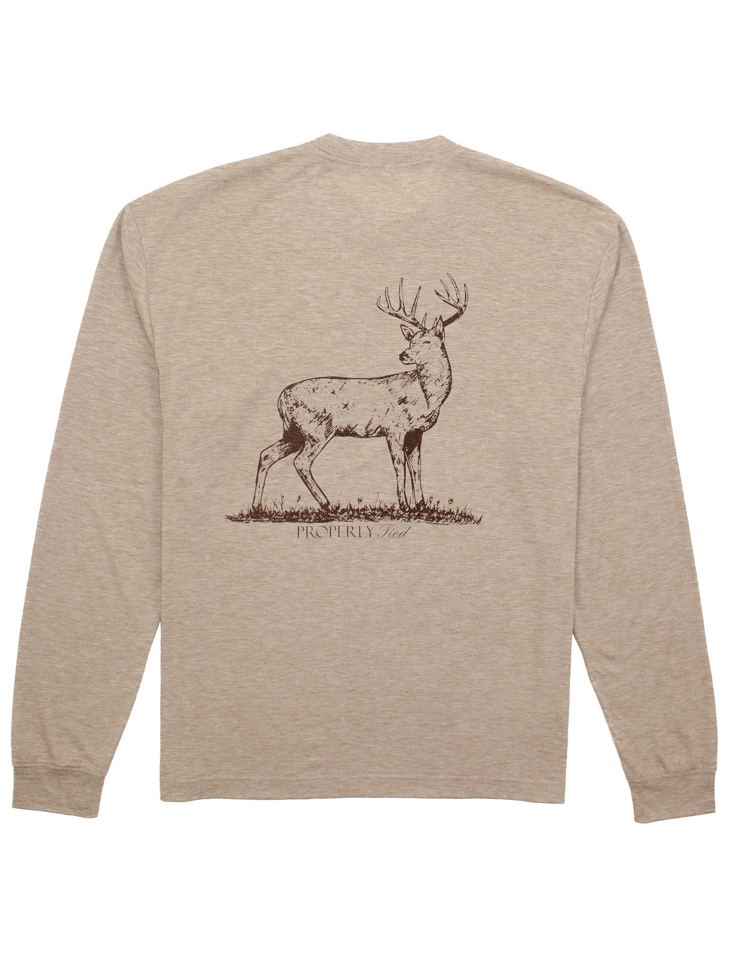 Portland Pocket Tee LS Whitetail Sand