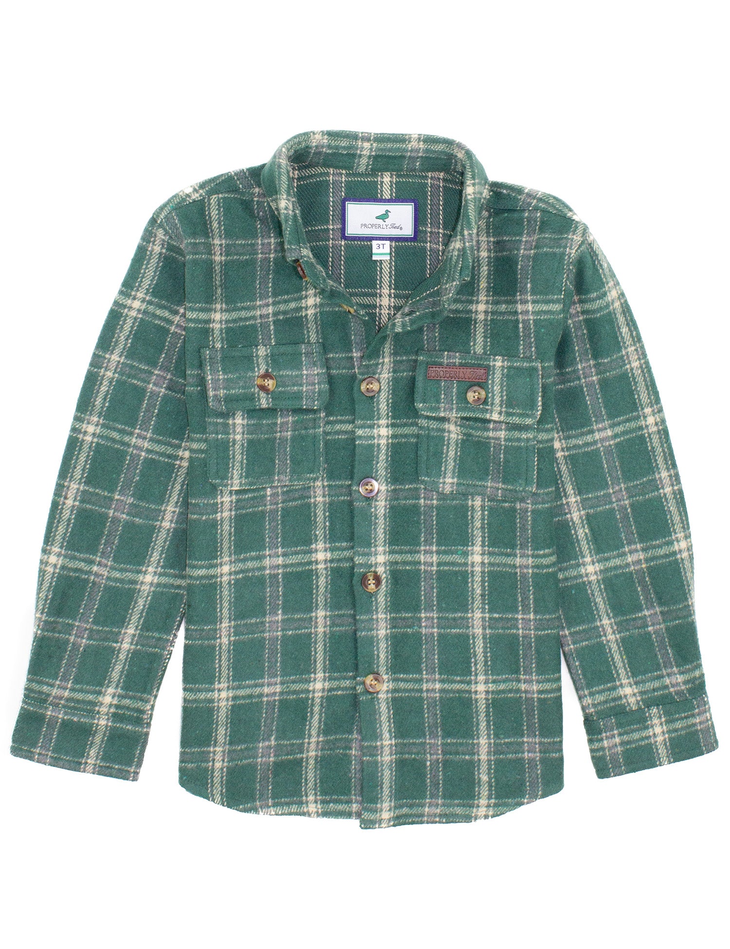 Boys Ranch Flannel Pine
