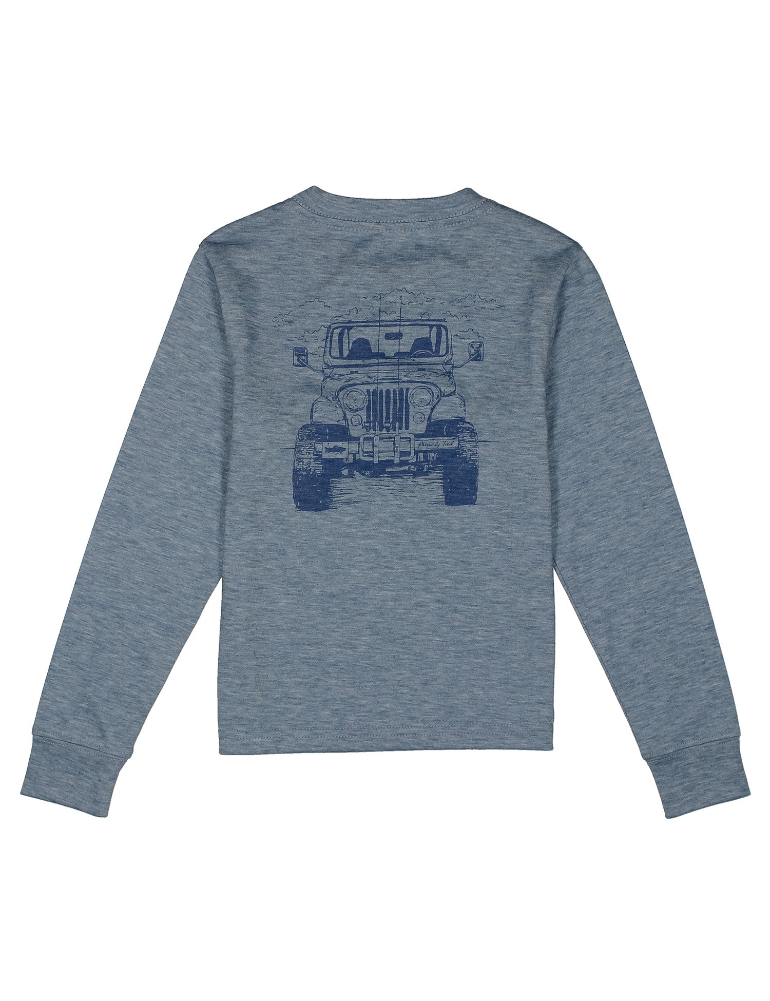 Boys Portland Pocket Tee LS Rod Runner Ocean