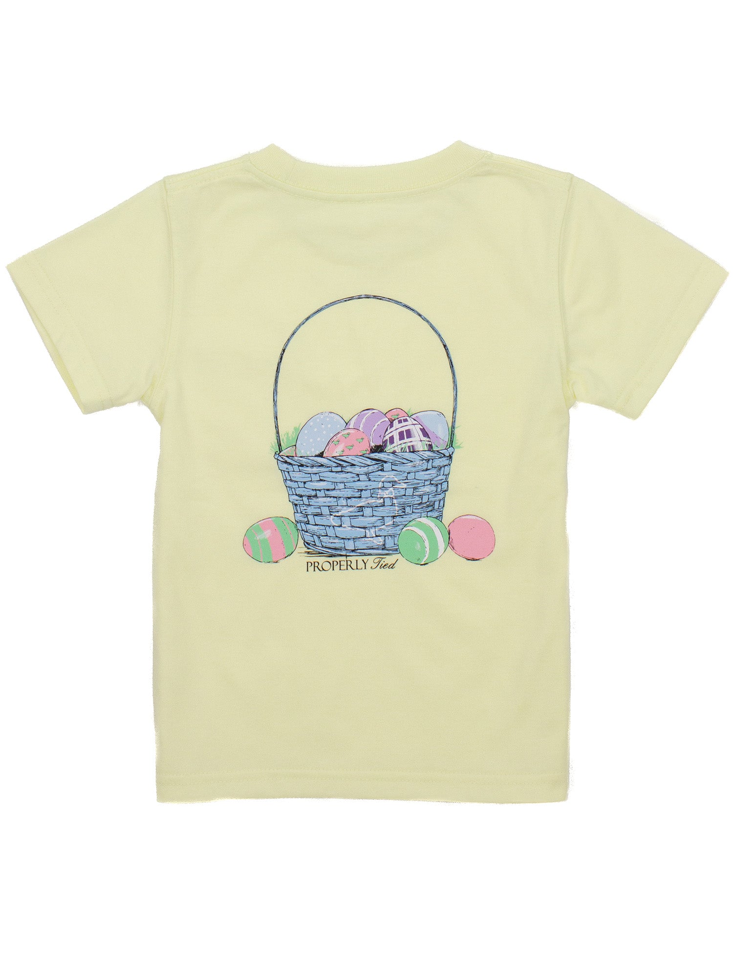 Baby Easter Basket SS Light Yellow