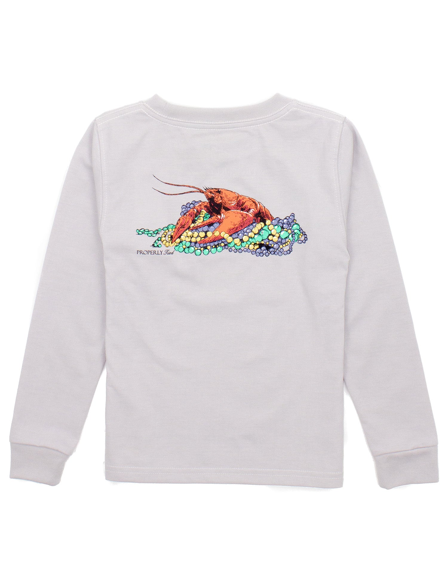 Baby Mardi Crawfish LS Ice Grey