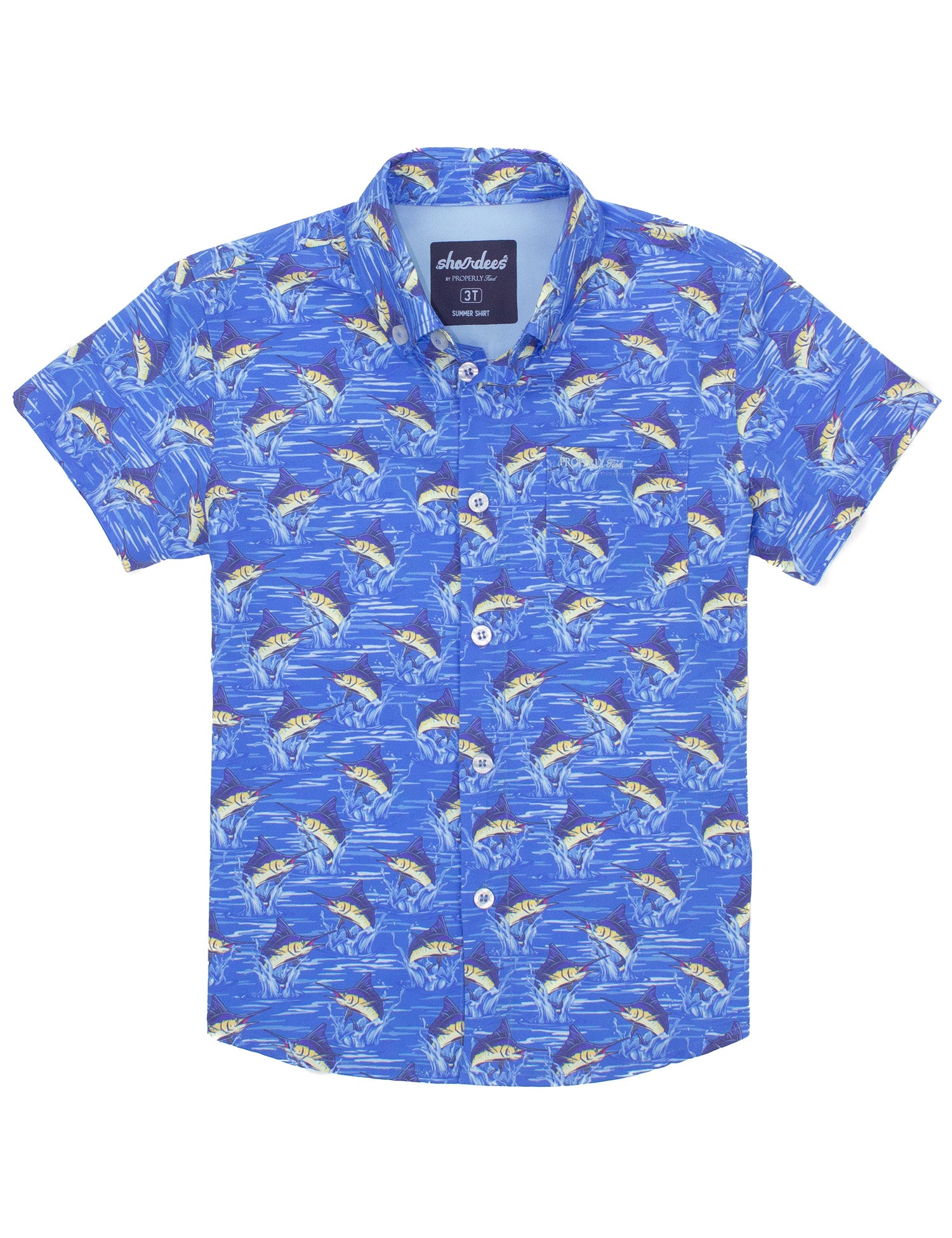 Boys Shordees Summer Shirt Marlin