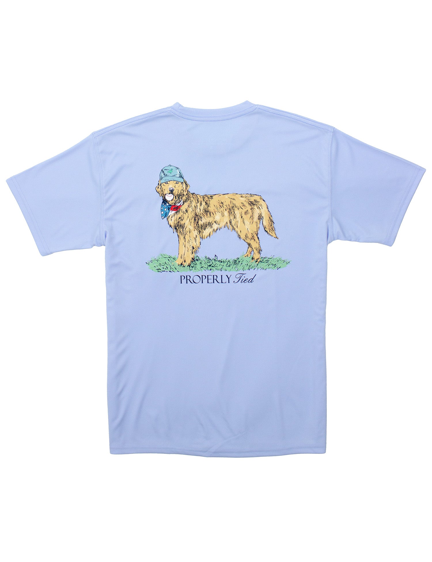 Performance Tee SS American Pup Light Blue