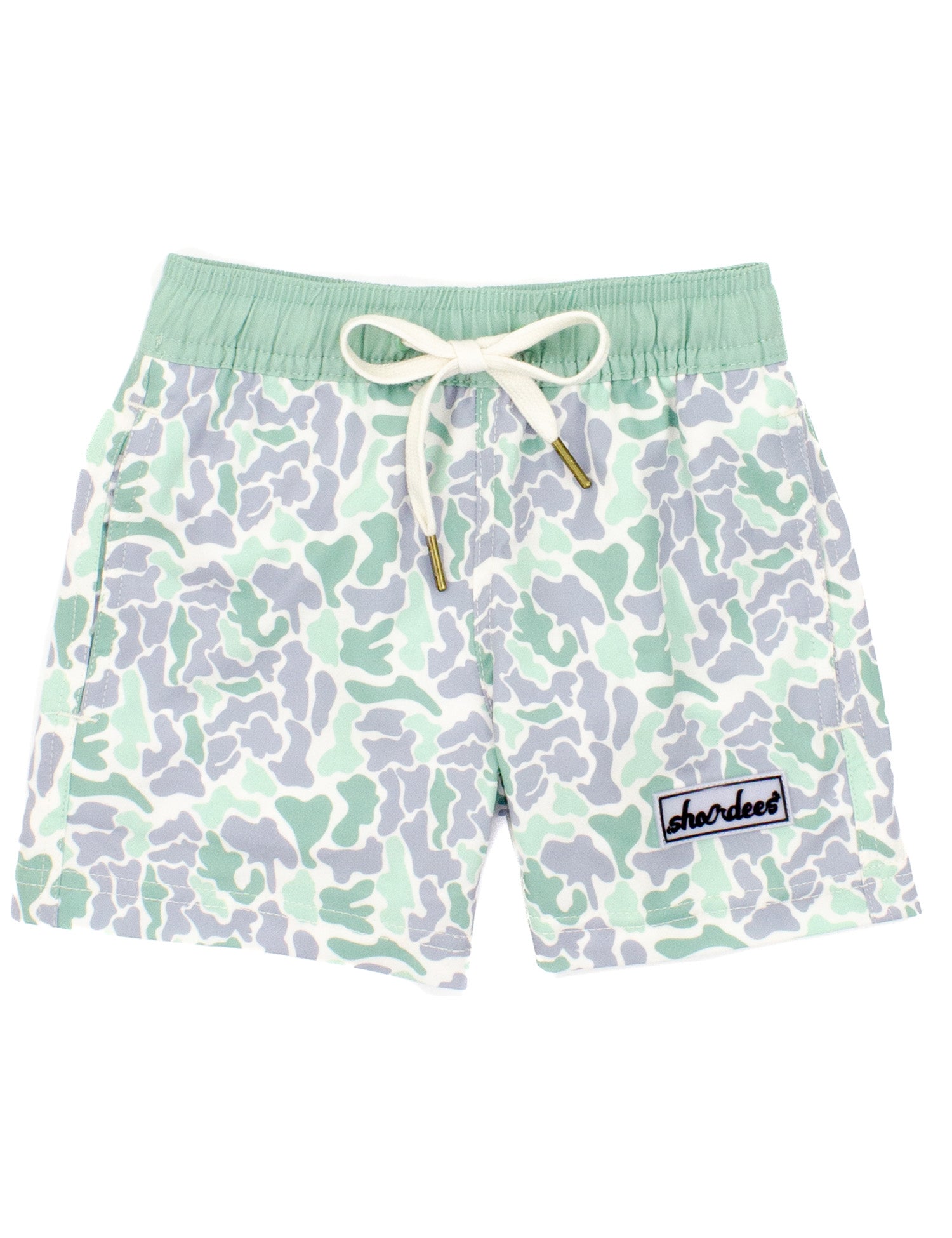Boys Shordees Swim Trunk Sage Camo