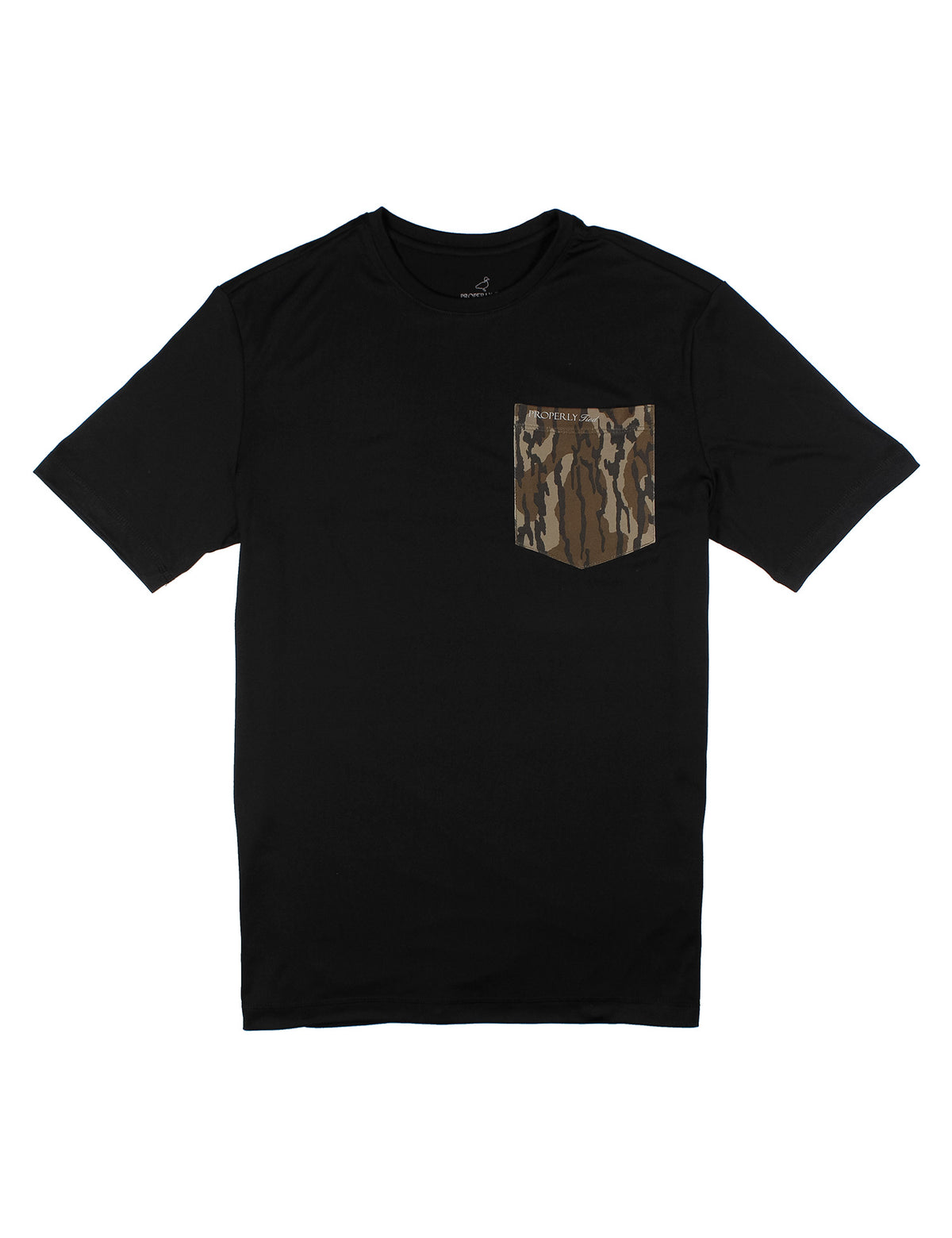 Ravine Pocket Tee SS Mossy Oak Black