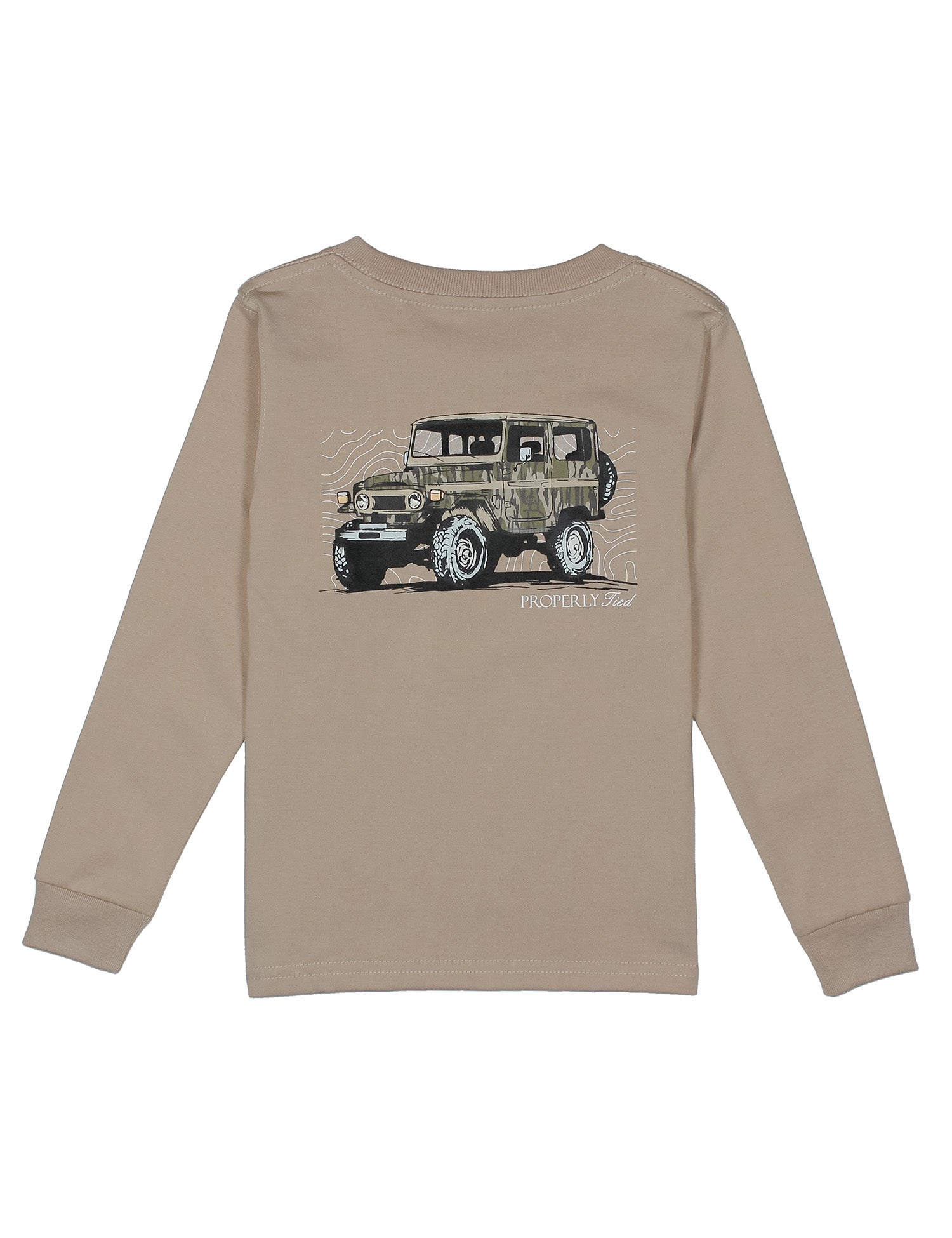 Boys Mossy Oak Topo Cruiser LS Sand