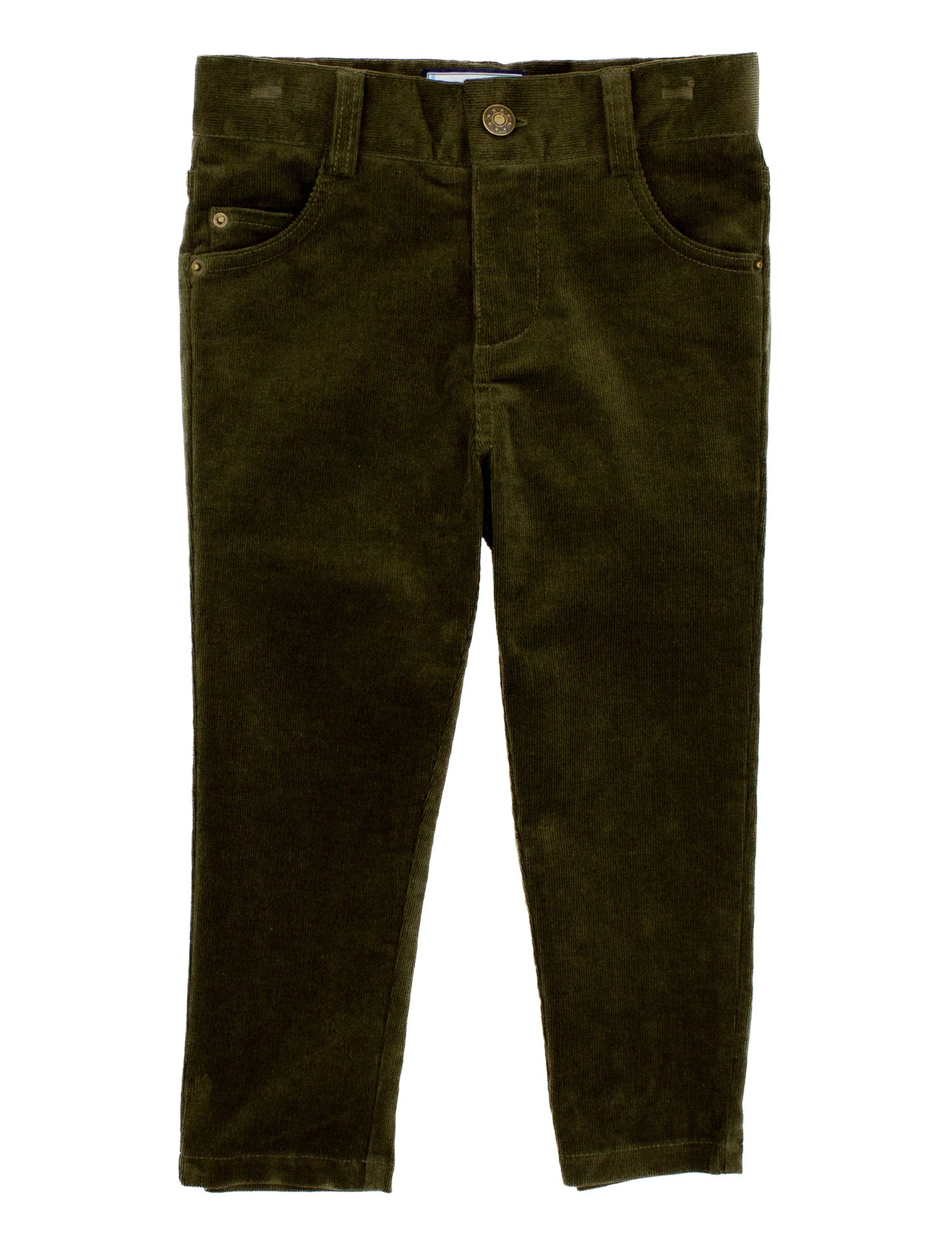Boys Pinwale Cord Pant Olive