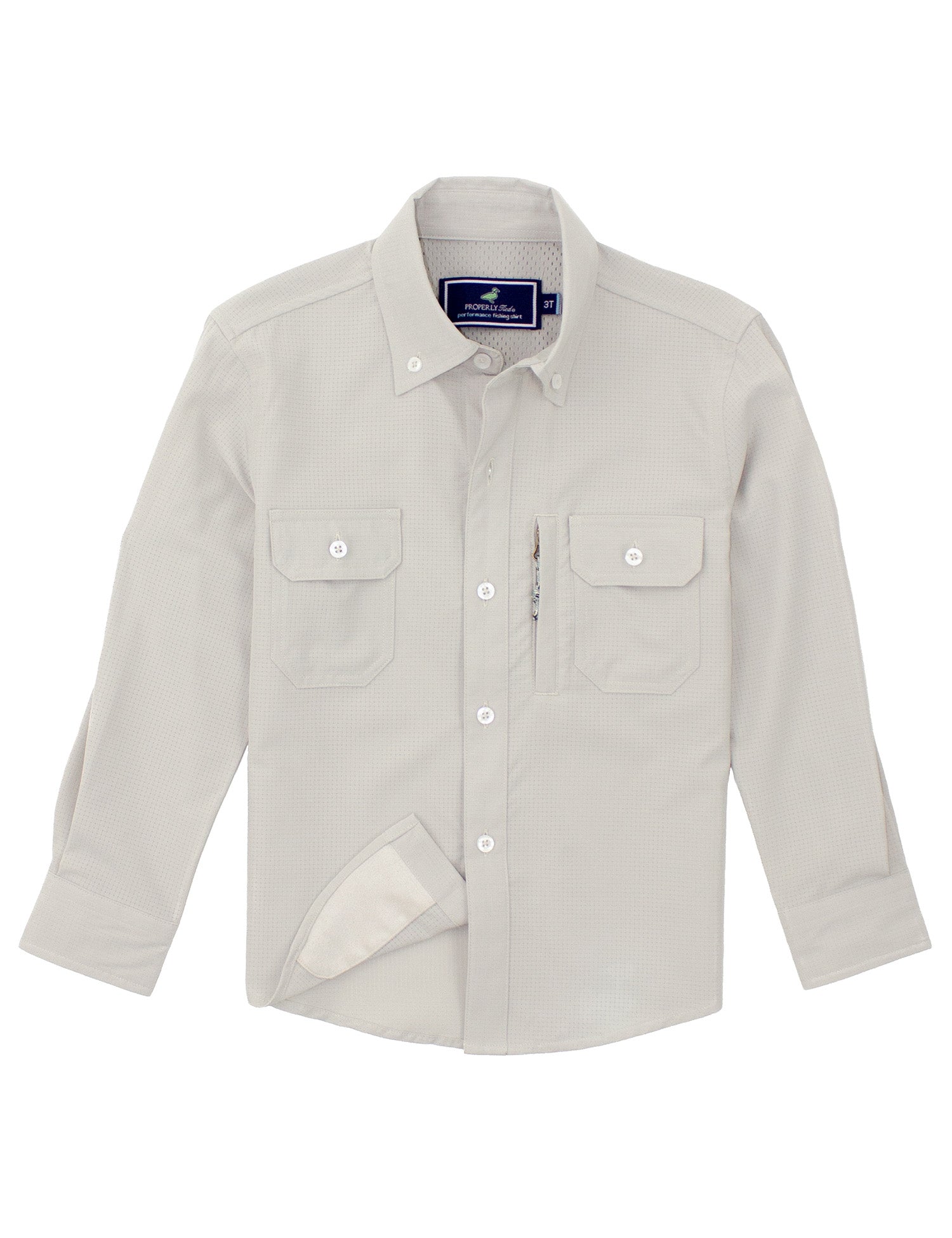Boys Reeltech Fishing Shirt Pewter