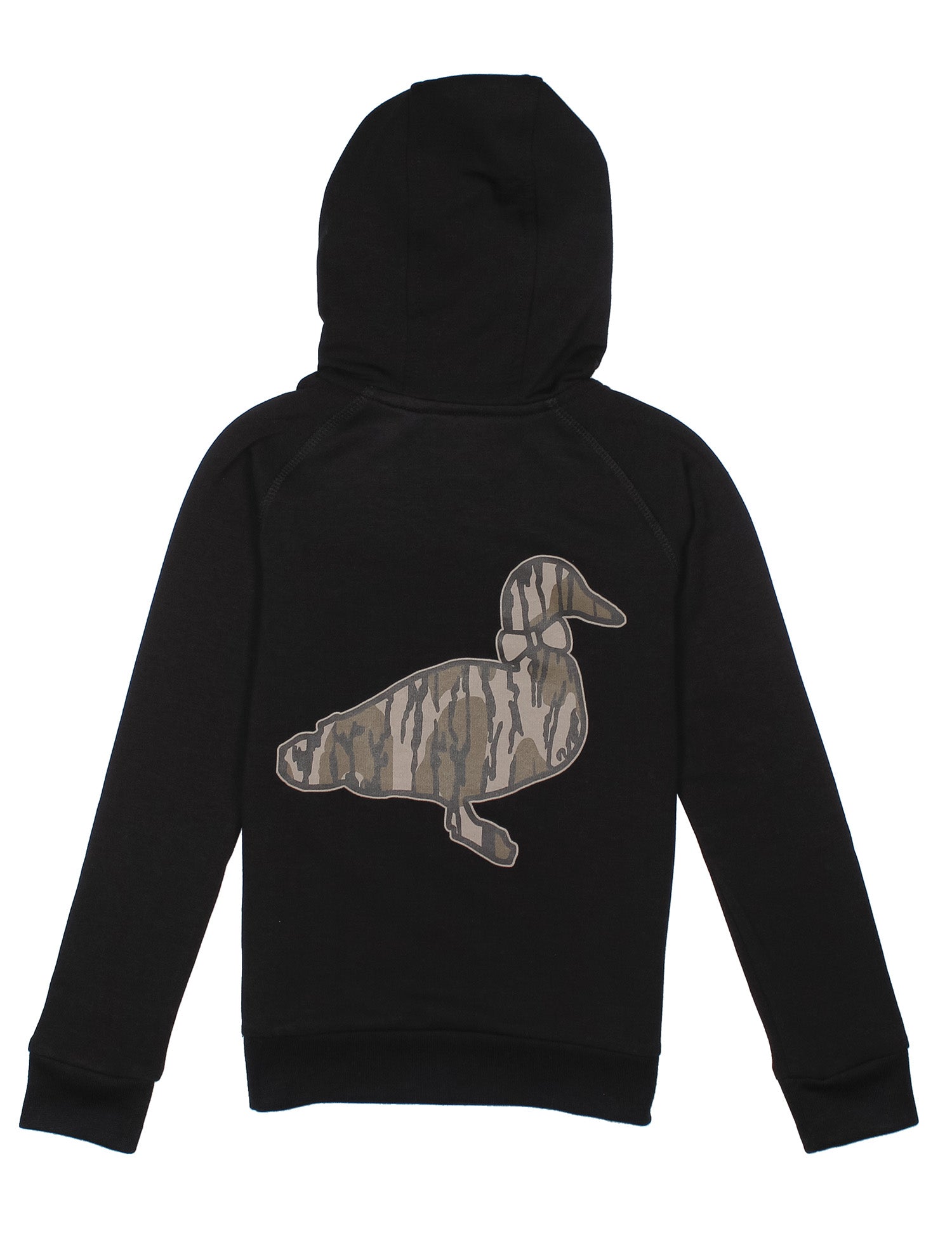 Boys Element Logo Hoodie Mossy Oak Original Bottomland Black