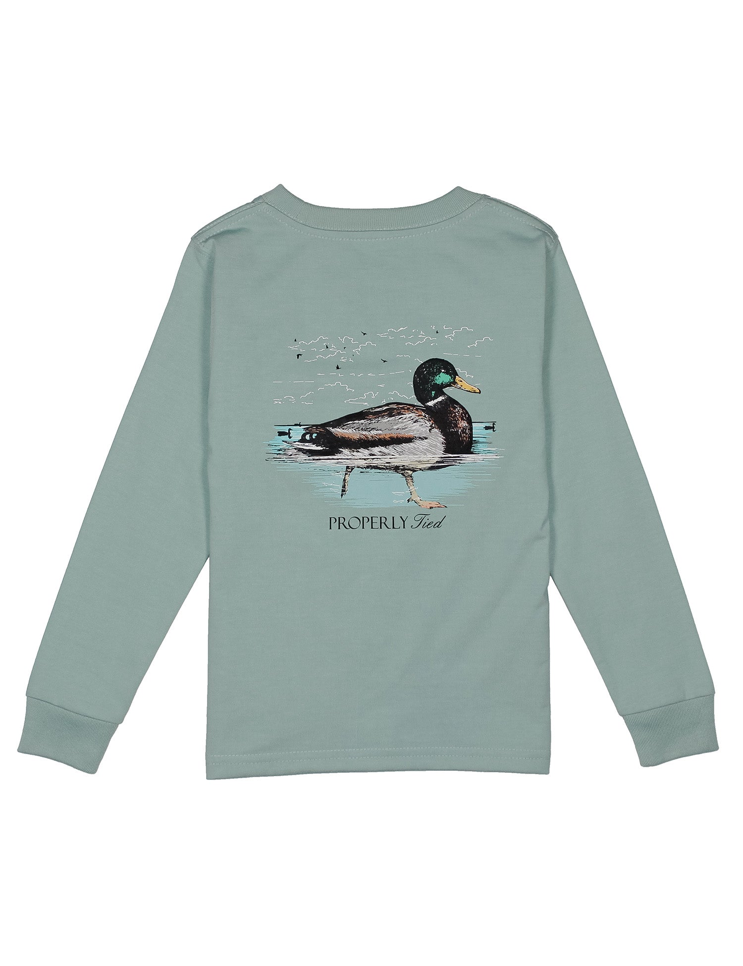 Baby Swimming Mallard LS Marine Mist