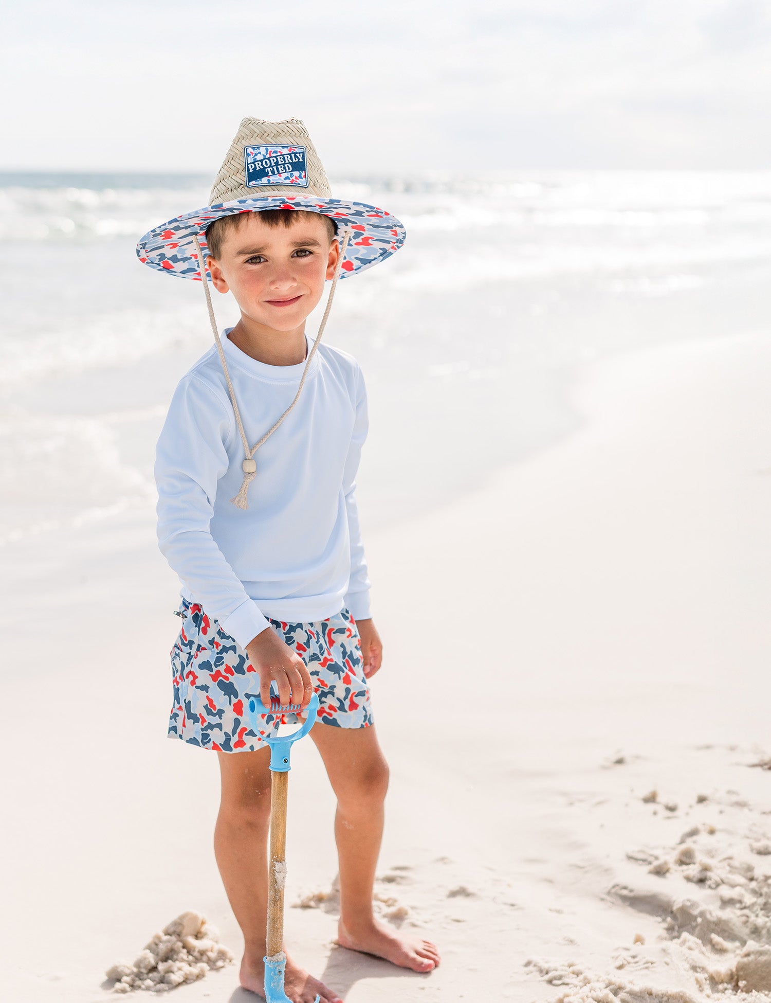 Boys Mallard Short Americana Camo