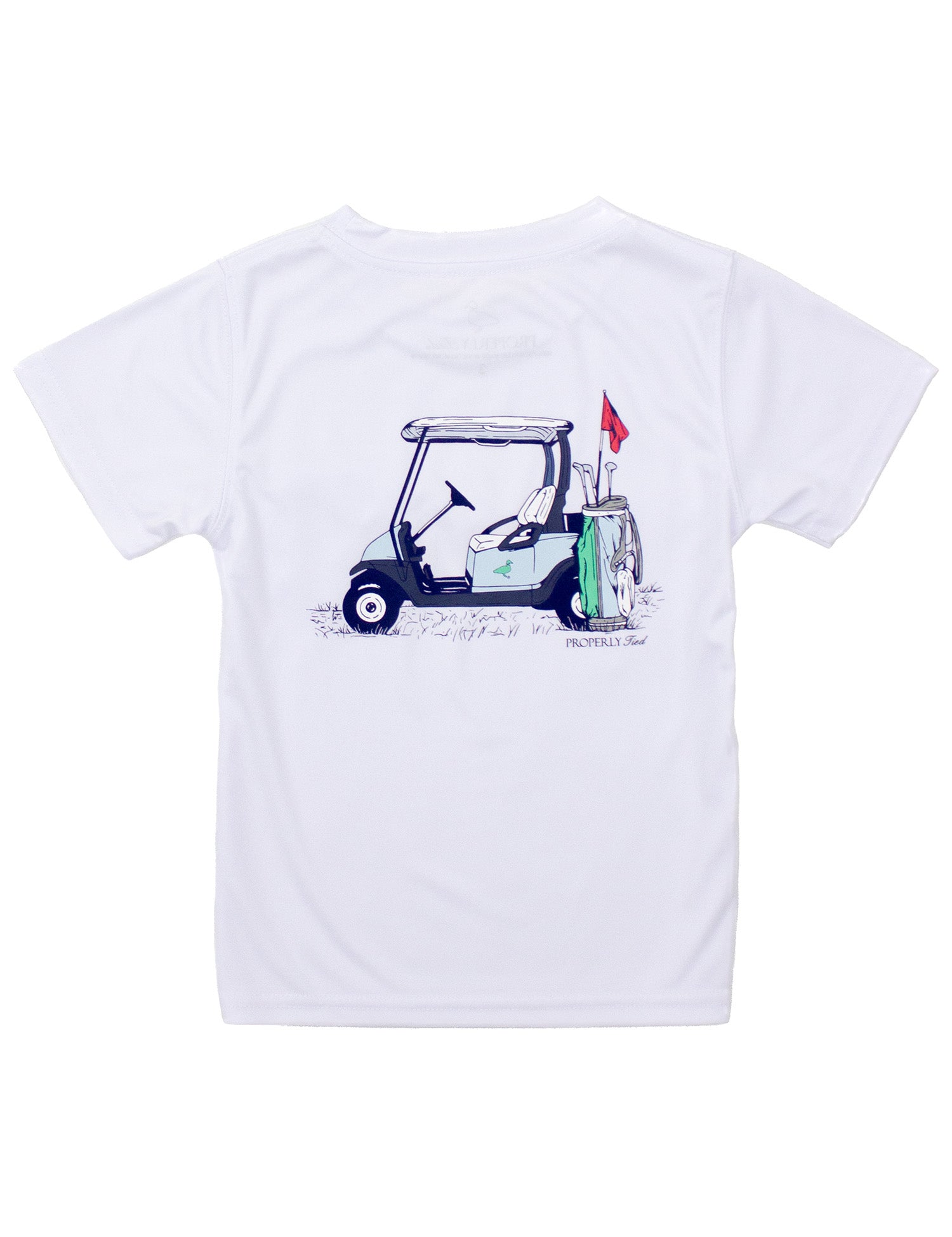 Boys Performance Tee SS Country Club White