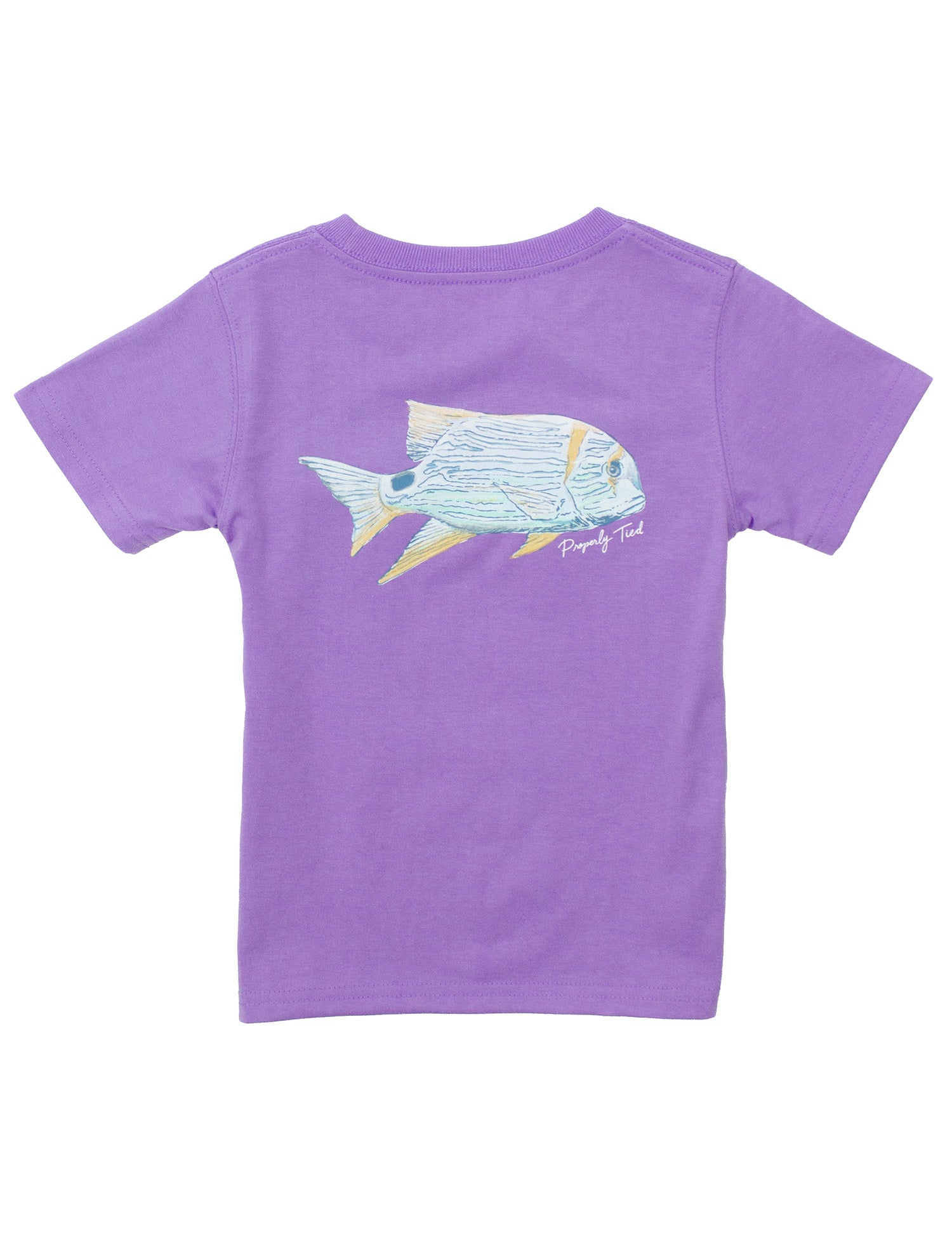 Girls Tropical Fish SS Light Purple