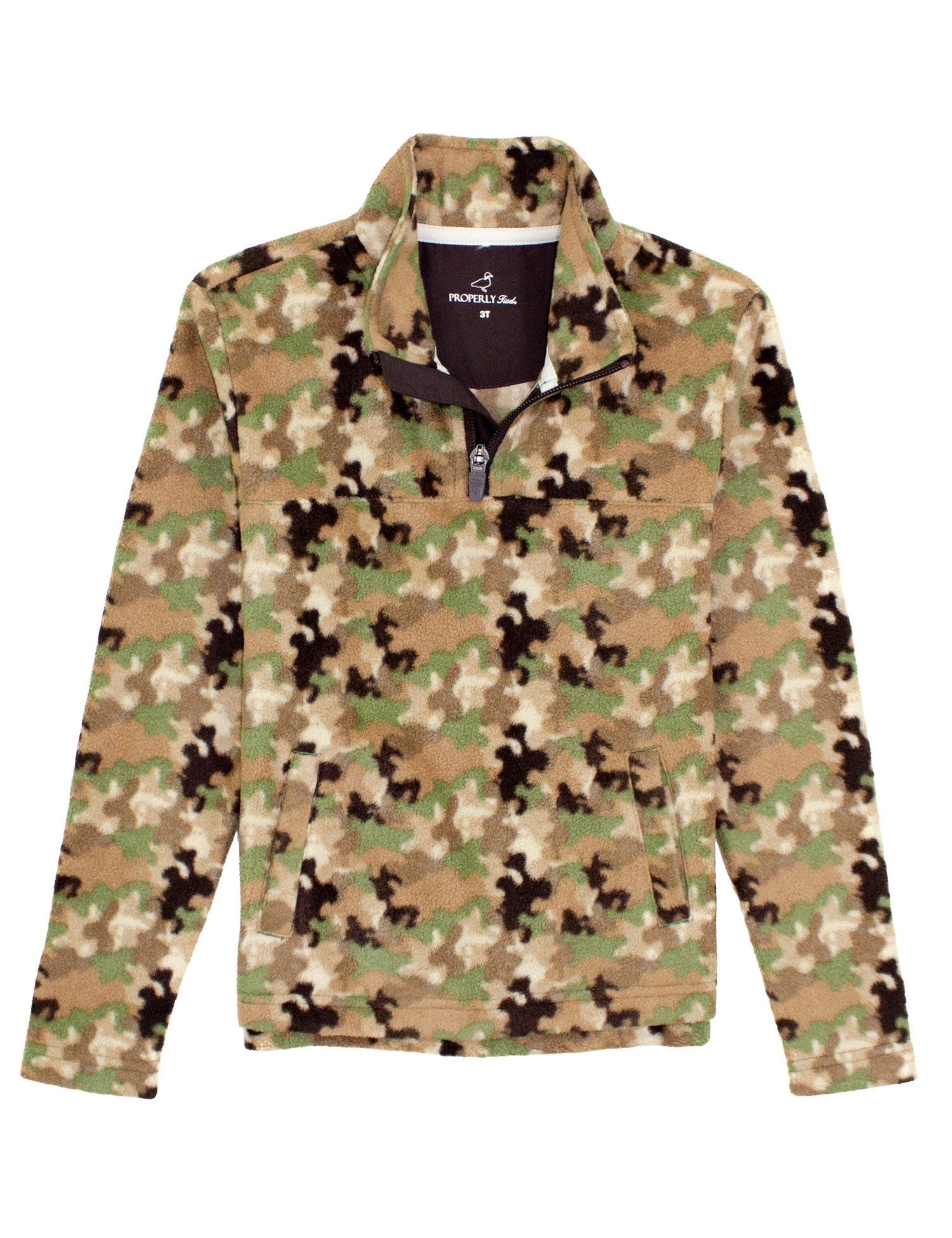 Boys Sportsman Microfleece Pullover Delta Woodland Camo
