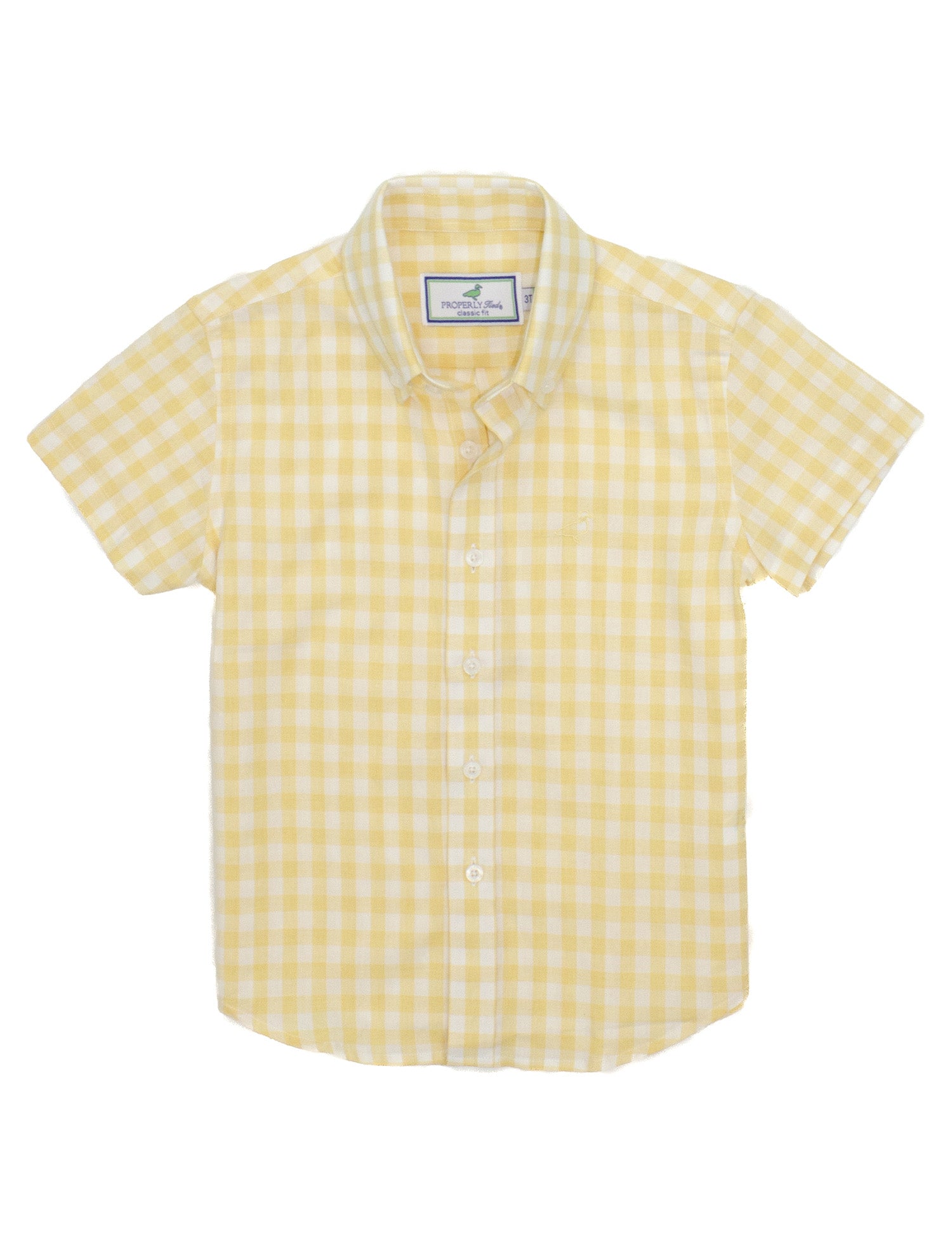 Boys Harbor Shirt SS Light Yellow