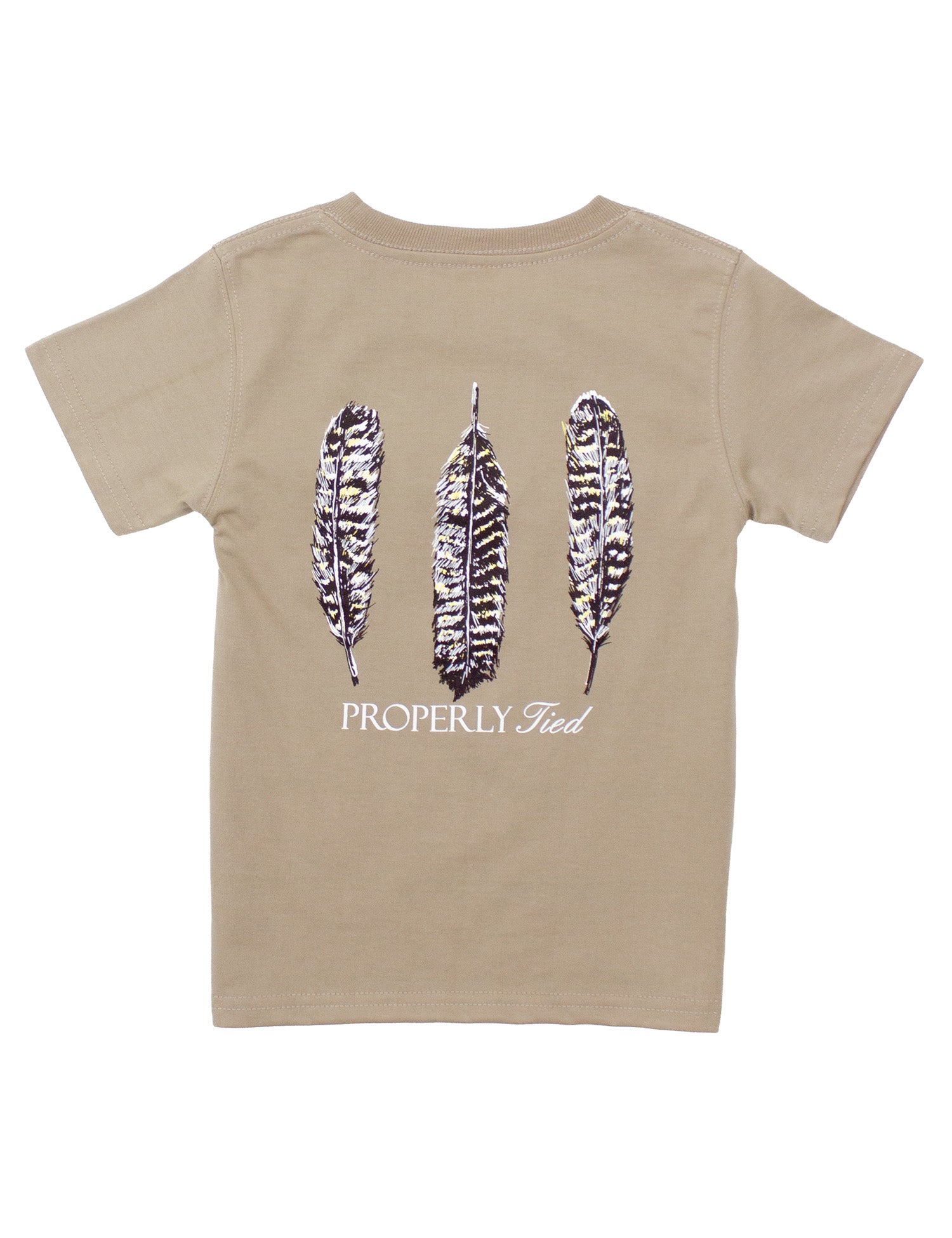Boys Triple Feather SS Sand