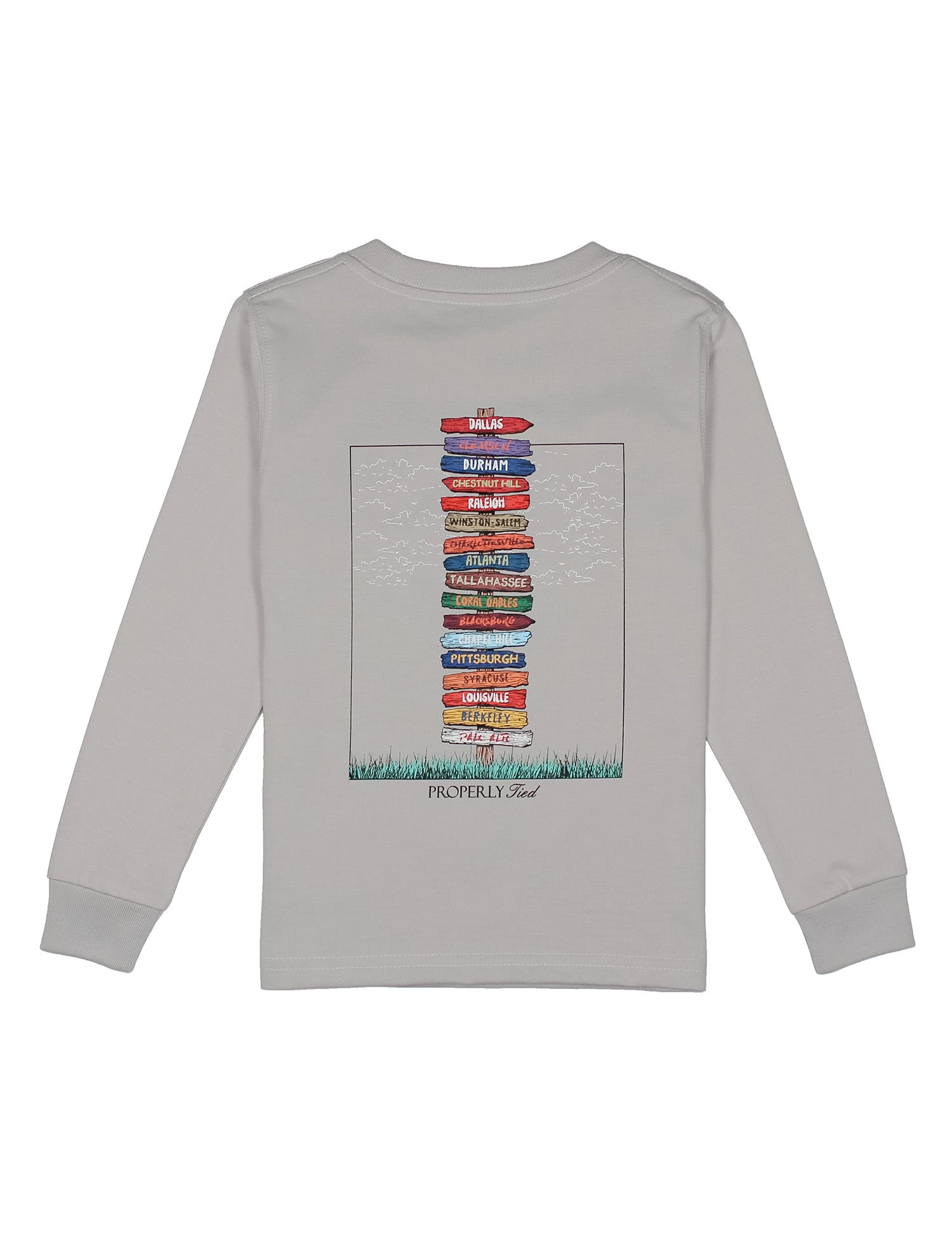 Boys Atlantic Showdown LS Ice Grey
