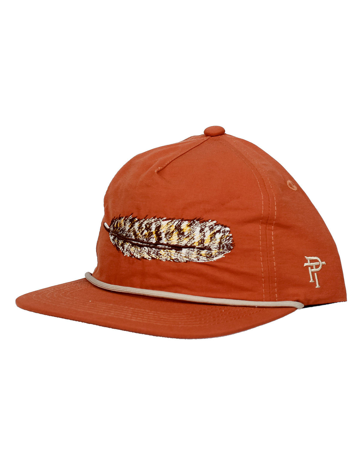 Classic Rope Hat Turkey Feather