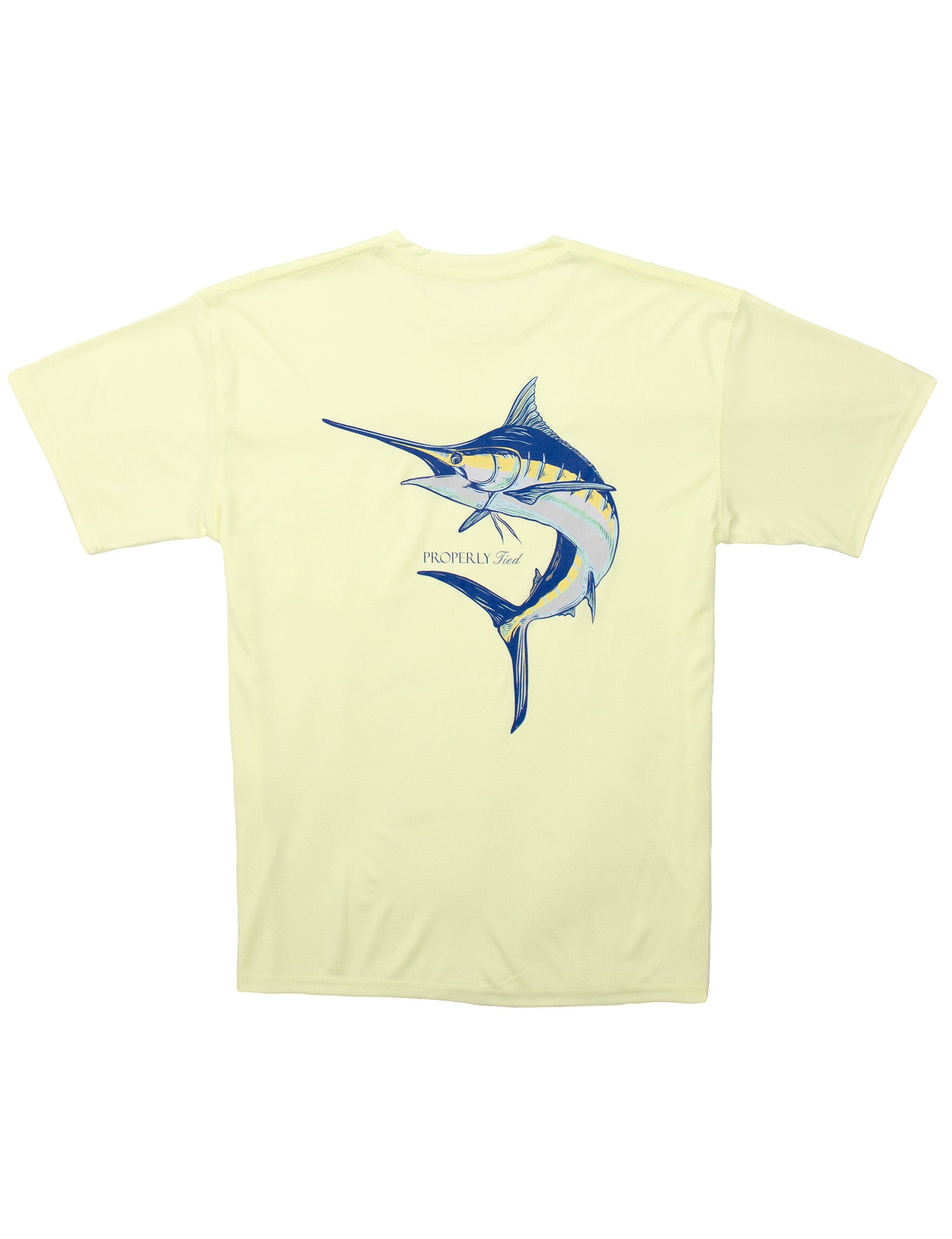Performance Tee SS Blue Marlin Light Yellow