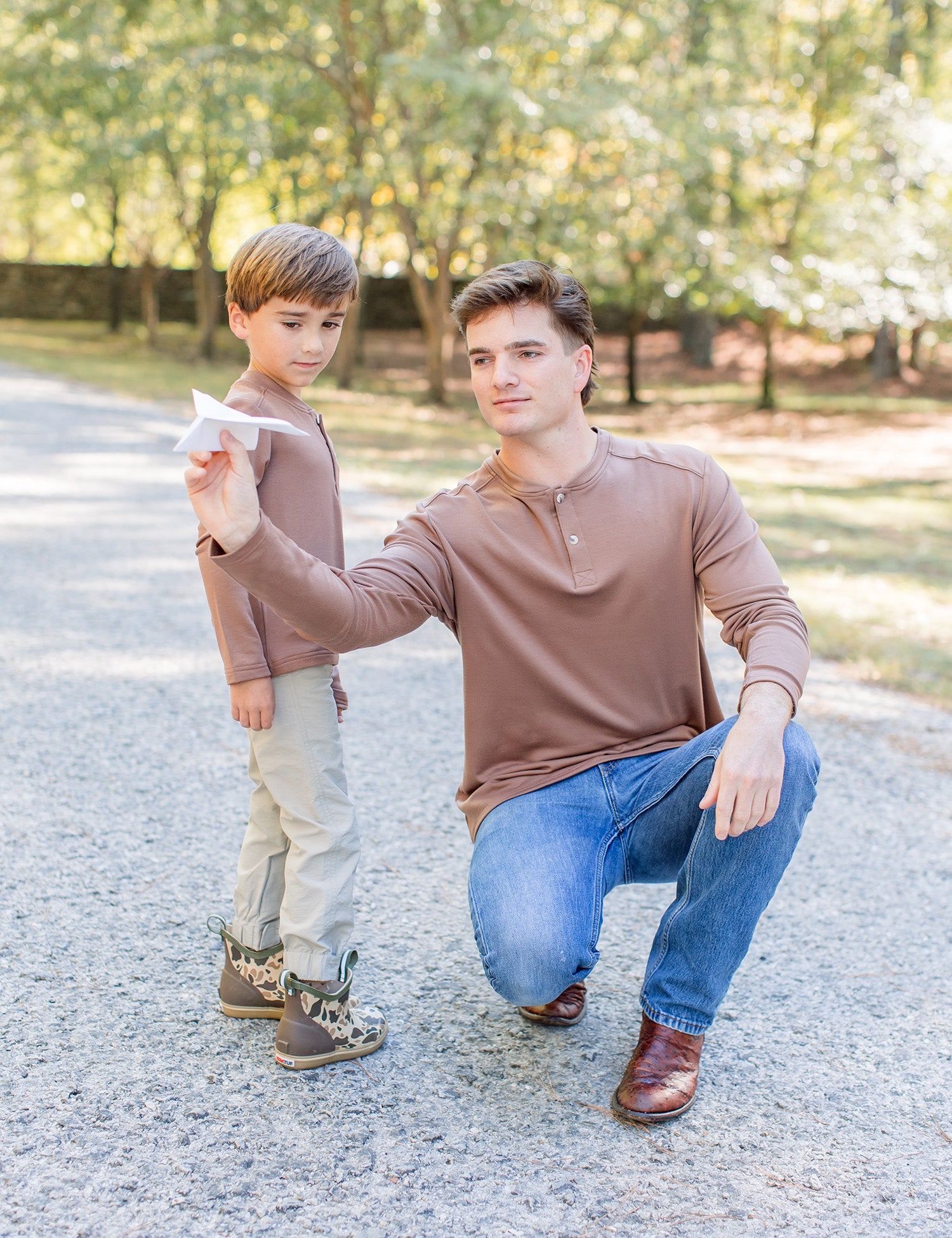 Shoreline Henley LS Walnut