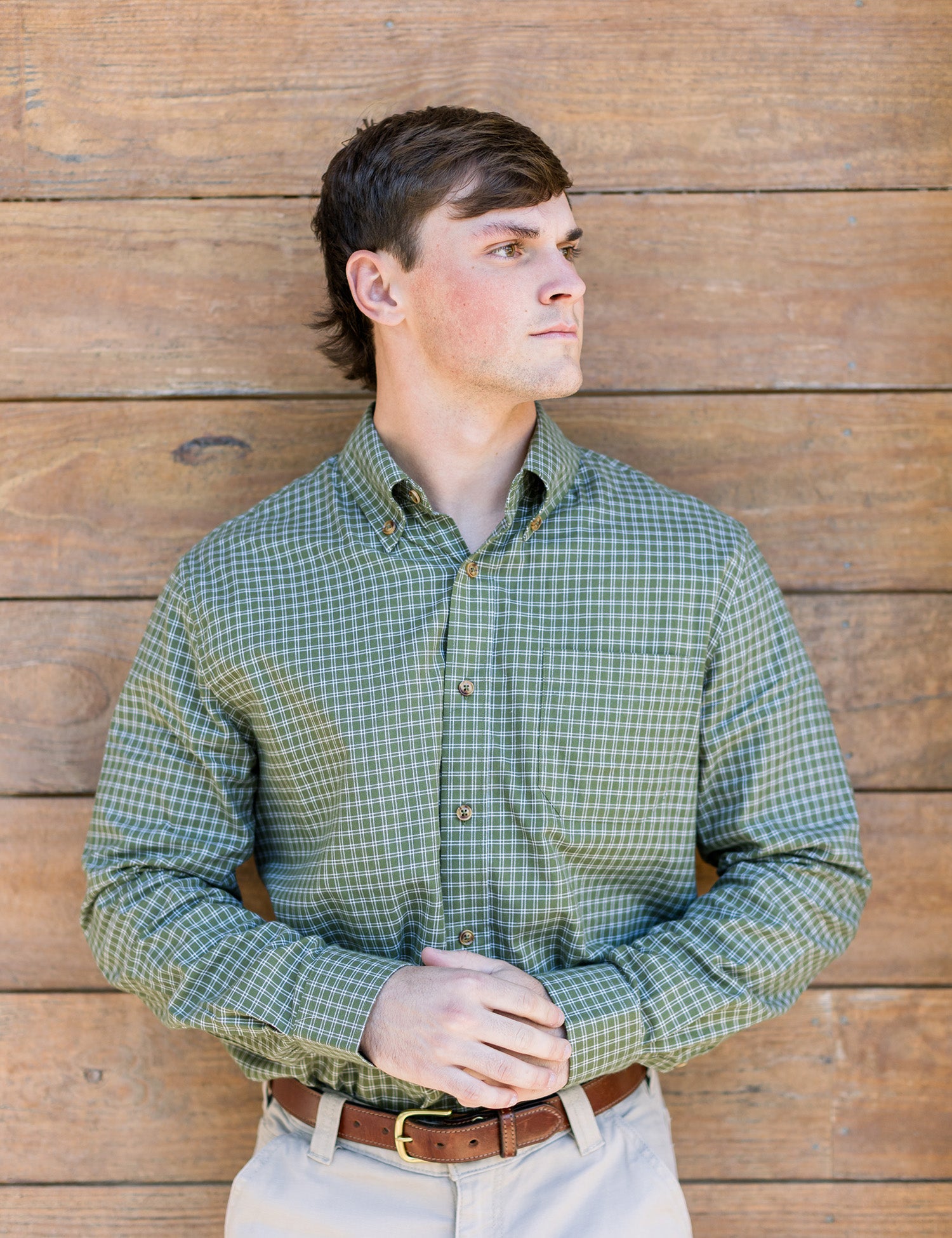 Woodland Sportshirt Cypress Needle