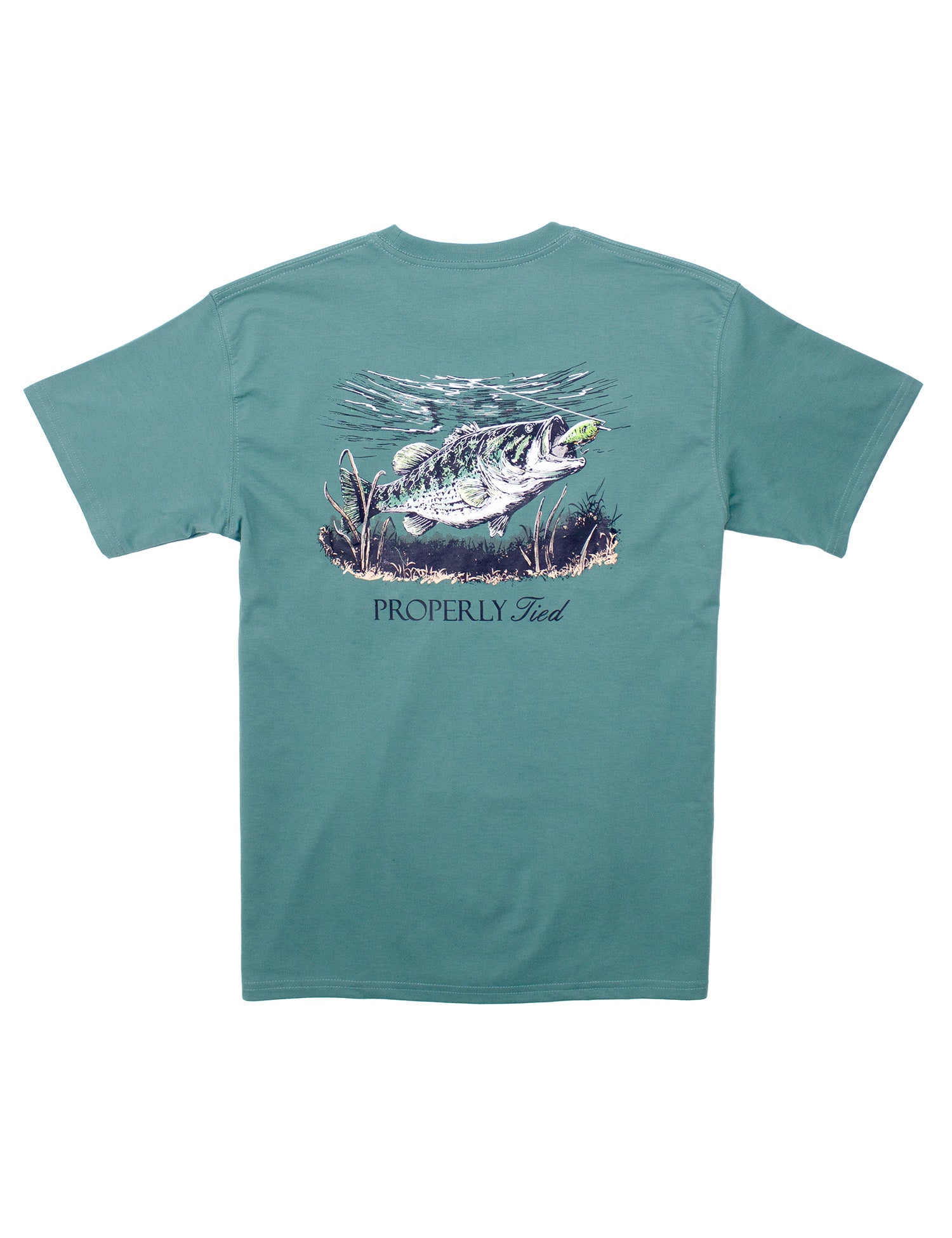 Set The Hook SS Marine Green