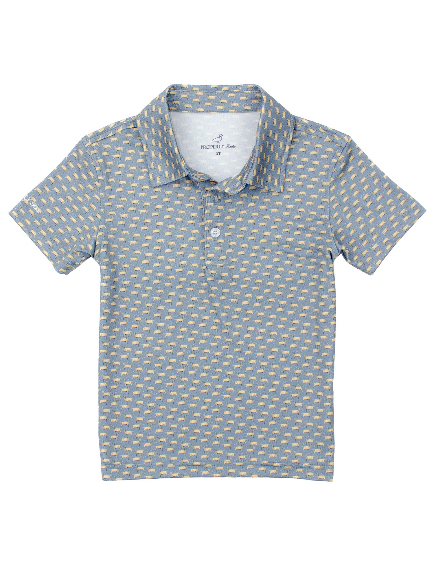 Boys Inlet Polo Up Dog