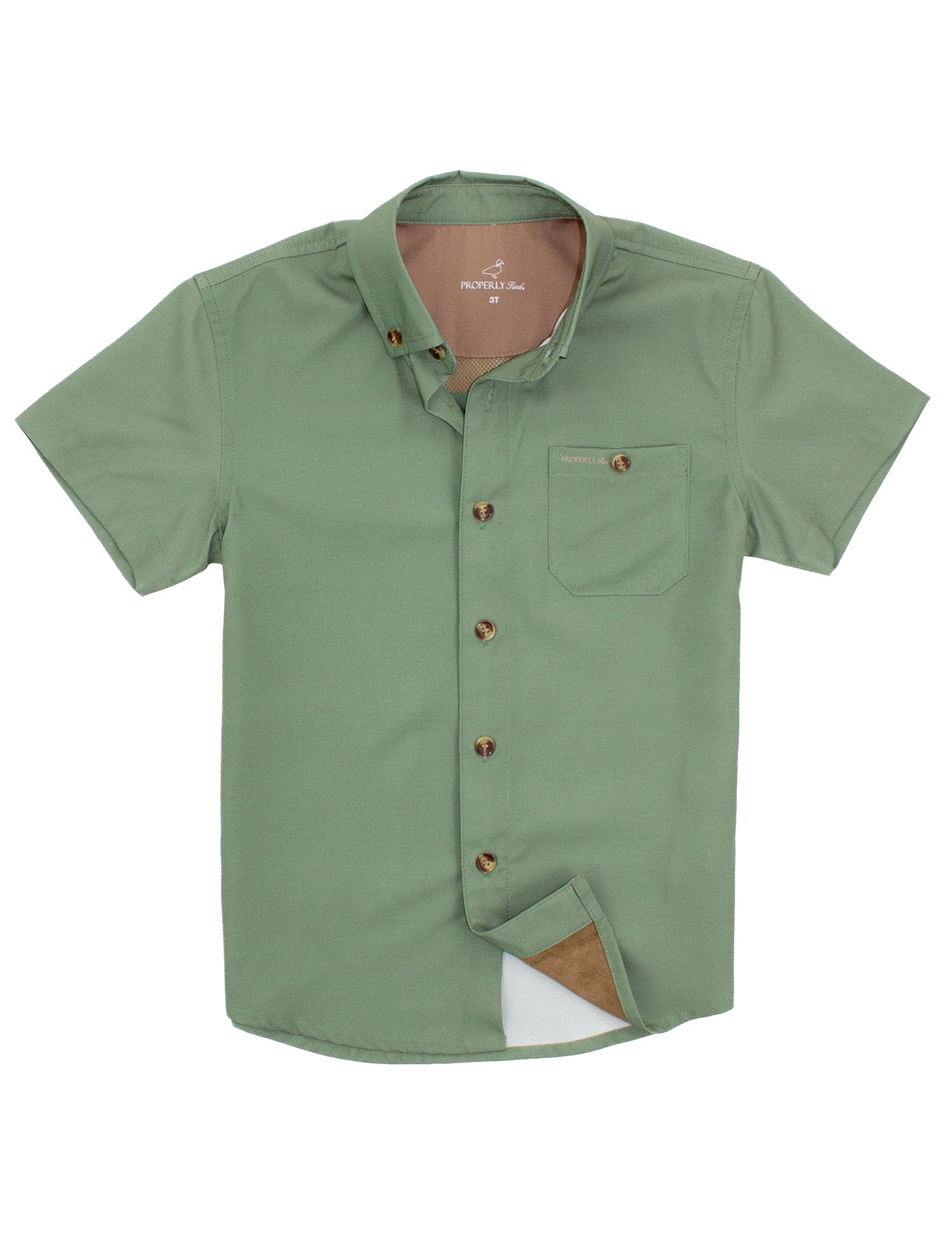 Boys Sportsman Field Shirt Moss