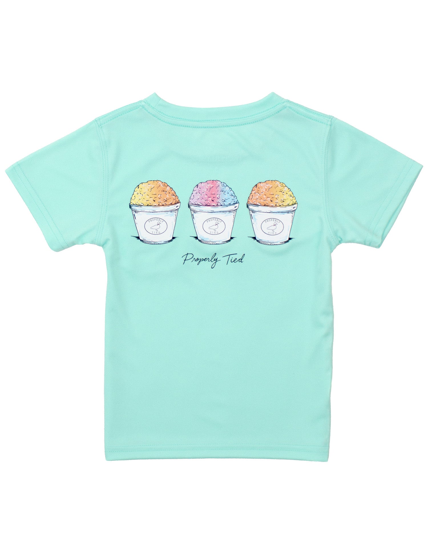 Girls Performance Tee SS Chillin Seafoam
