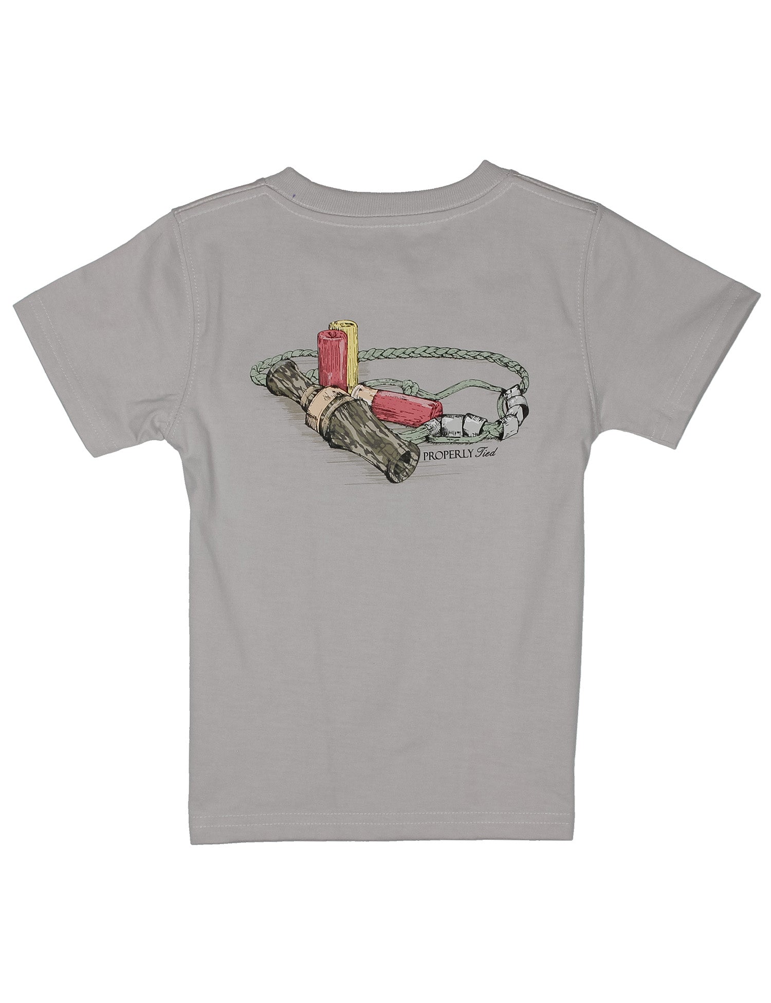Boys Mossy Oak The Call SS Ice Grey