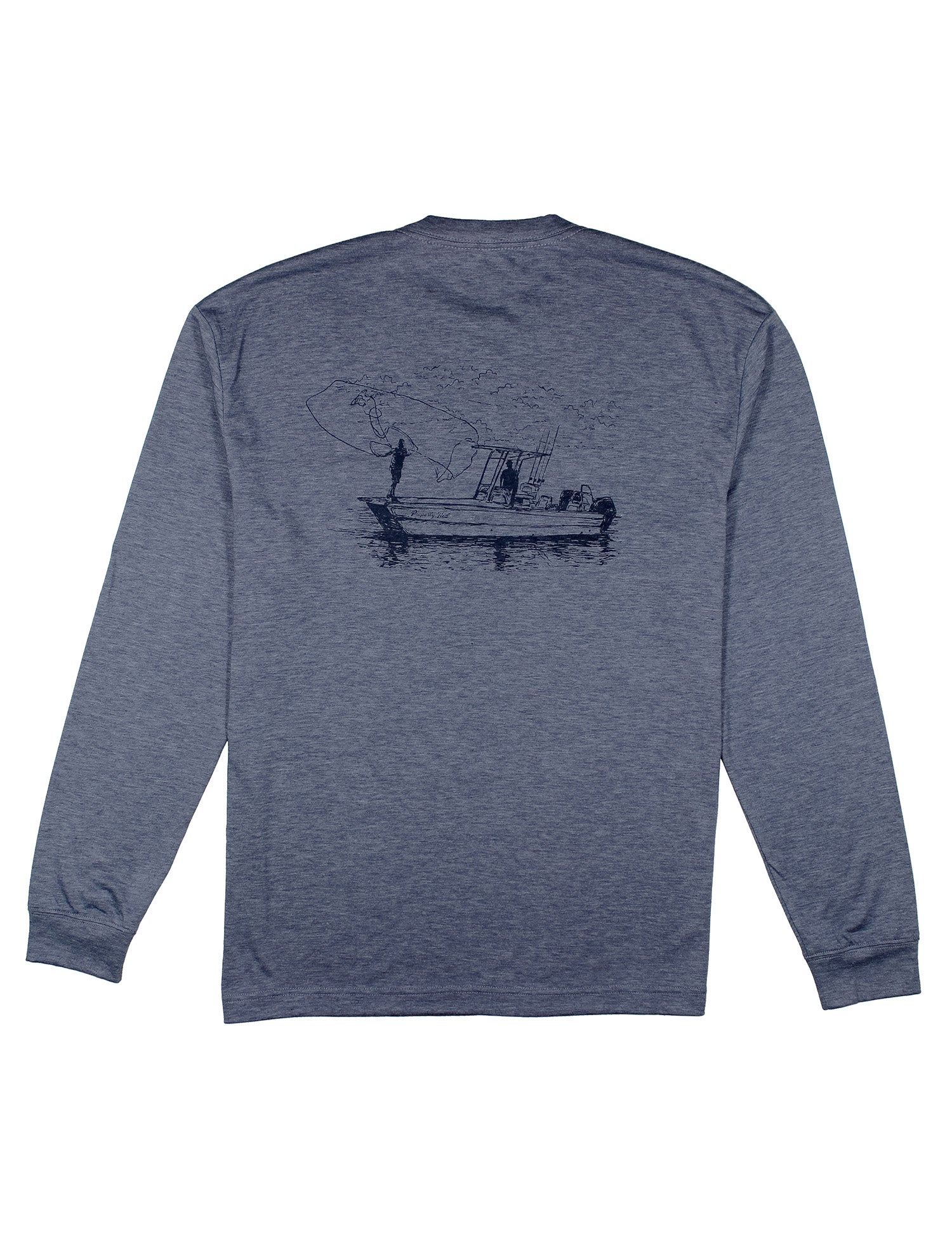 Portland Pocket Tee LS Guide Boat Denim