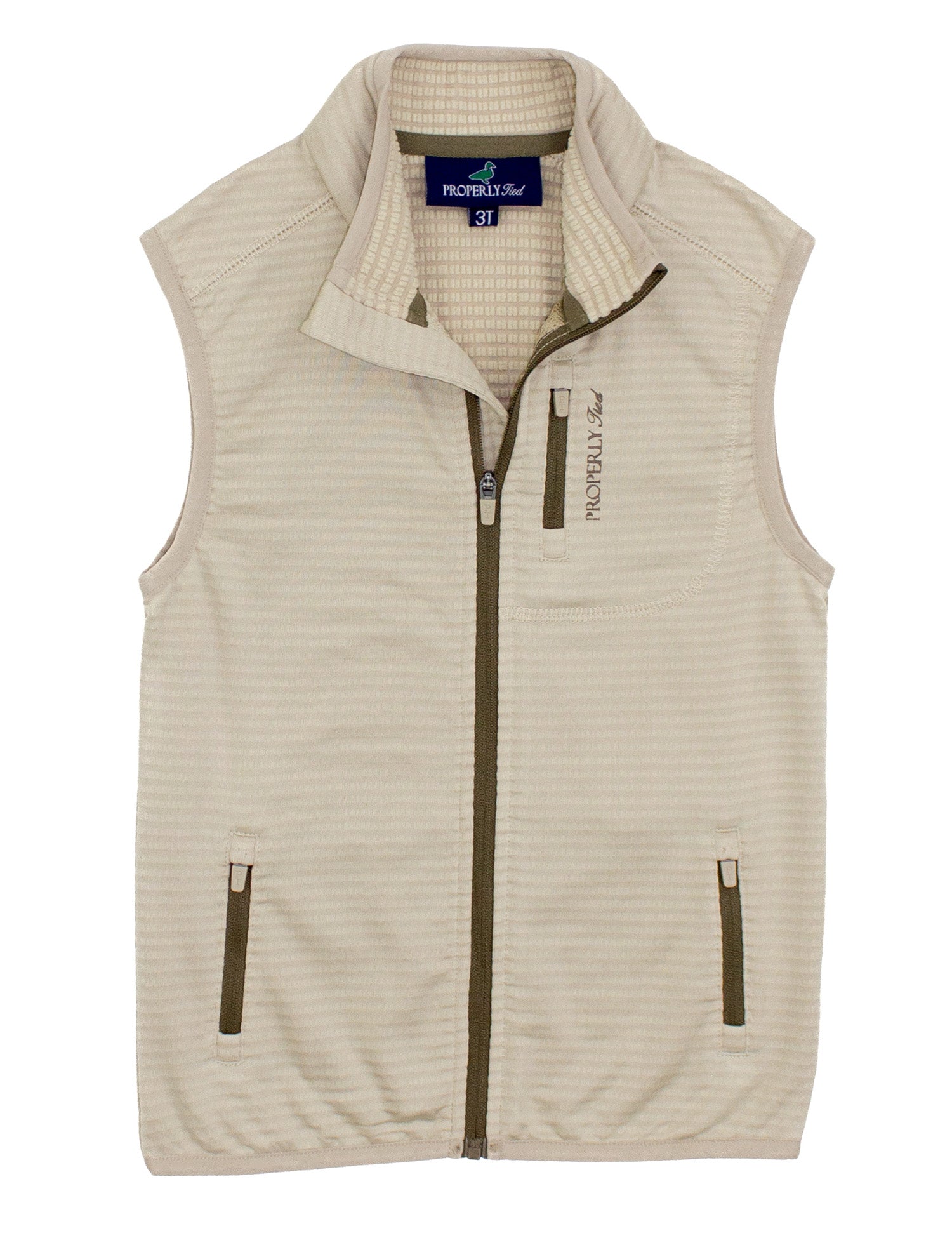 Boys Fairhope Vest Khaki