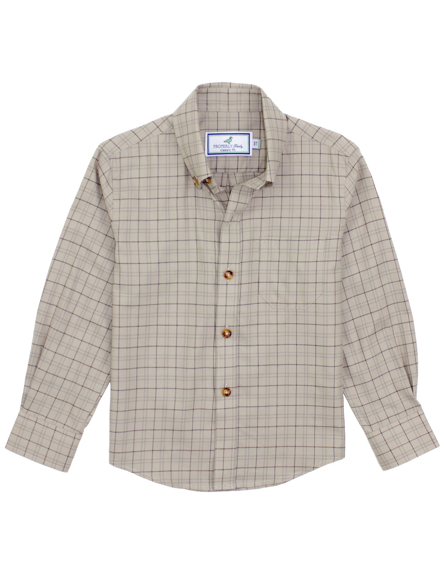 Boys Woodland Sportshirt Wheat Field