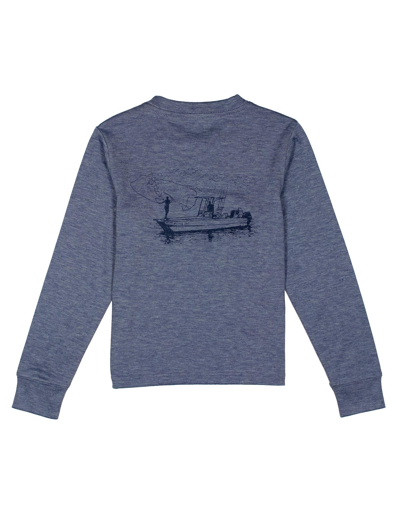Boys Portland Pocket Tee LS Guide Boat Denim