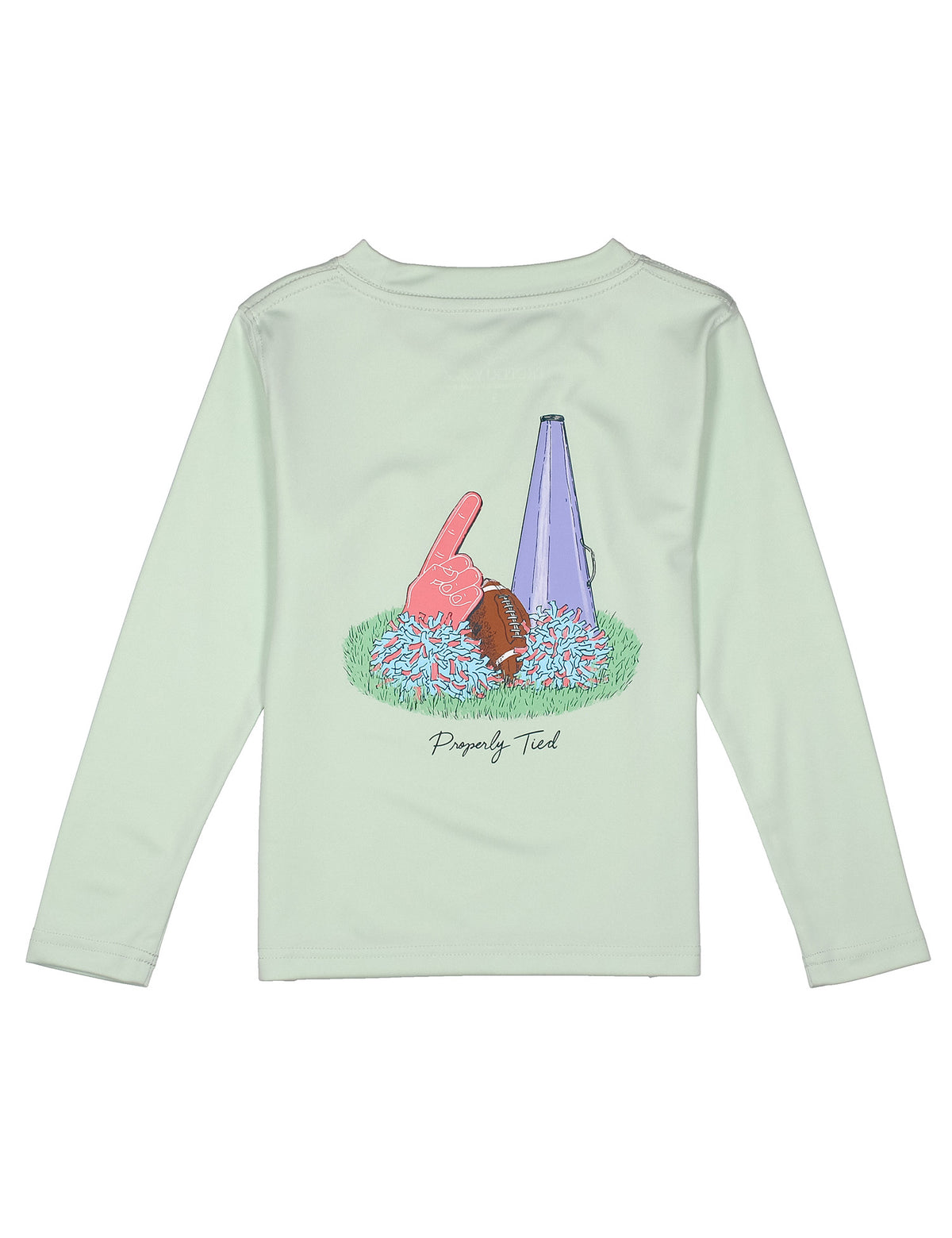 Girls Performance Tee LS Home Team Pale Mint