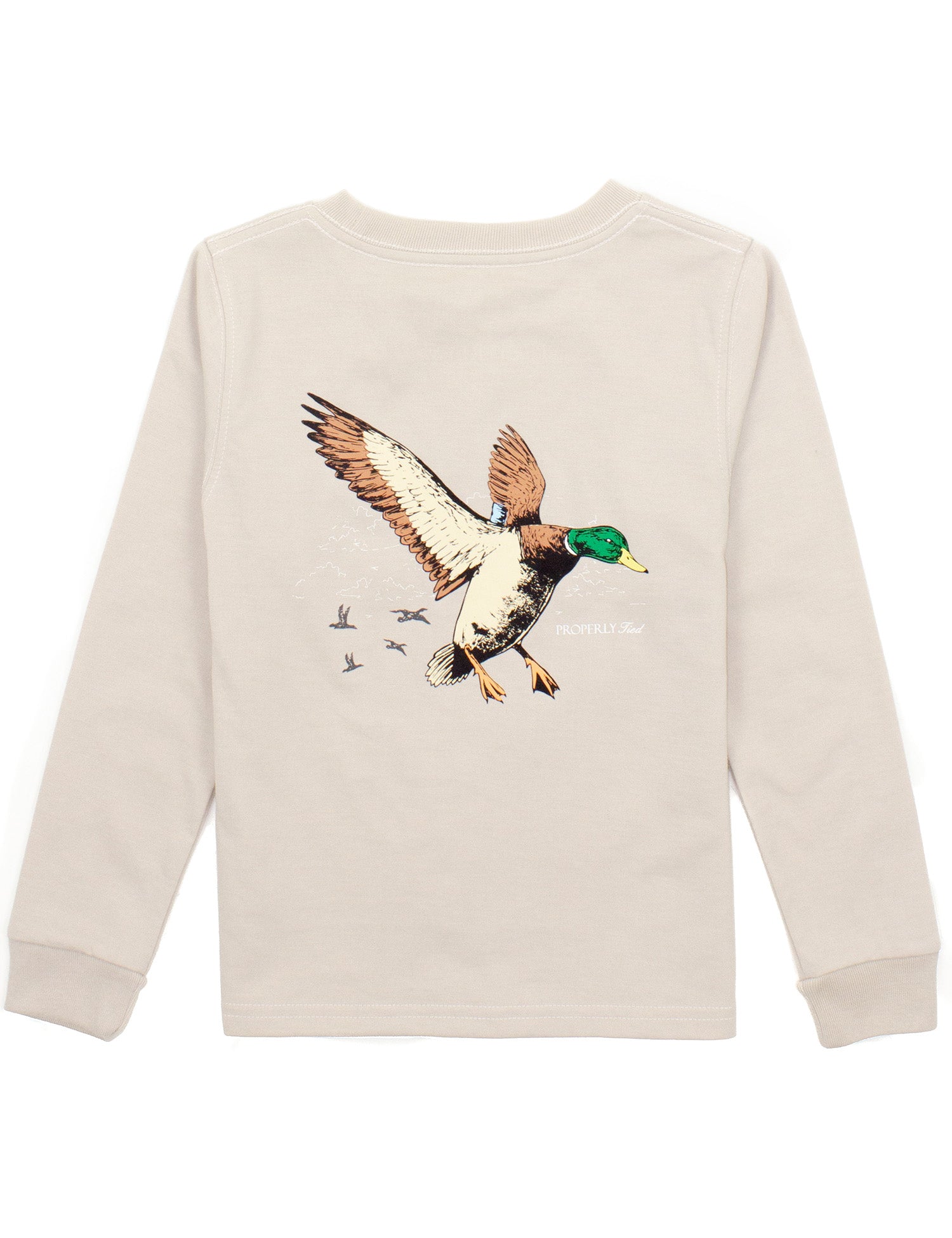 Baby Mallard Flight  LS Linen