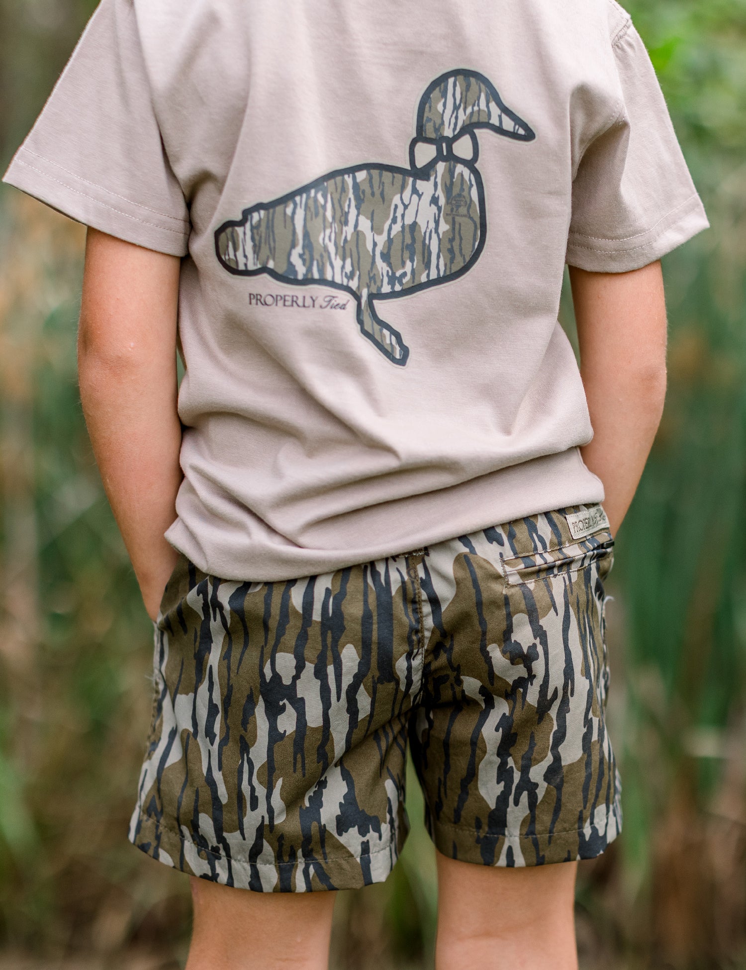 Boys Mallard Short Mossy Oak Original Bottomland