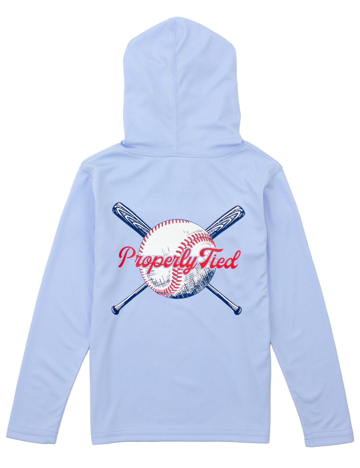 Boys Shade Performance Hoodie Play Ball Light Blue