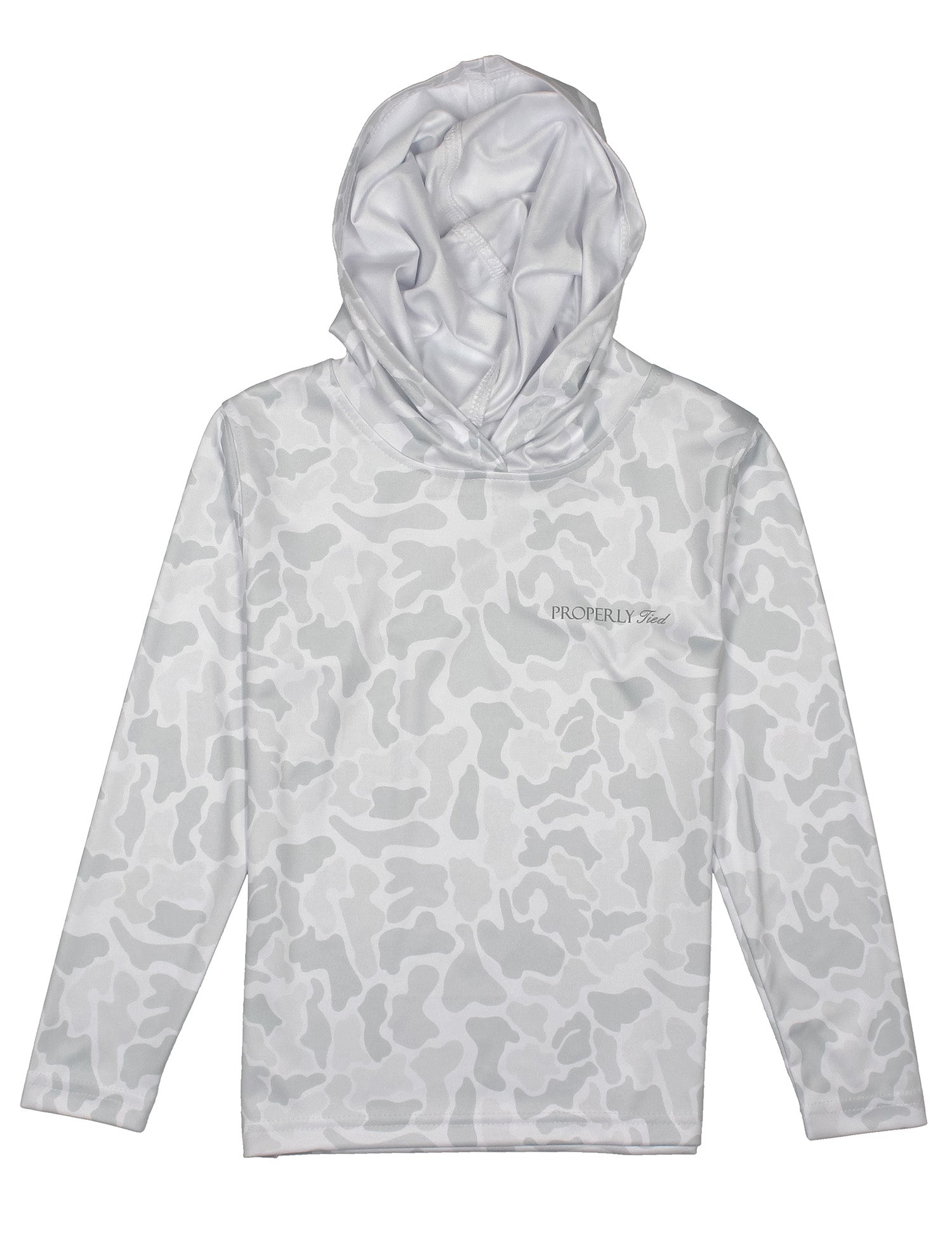 Boys Sportsman Performance Hoodie Snow Camo
