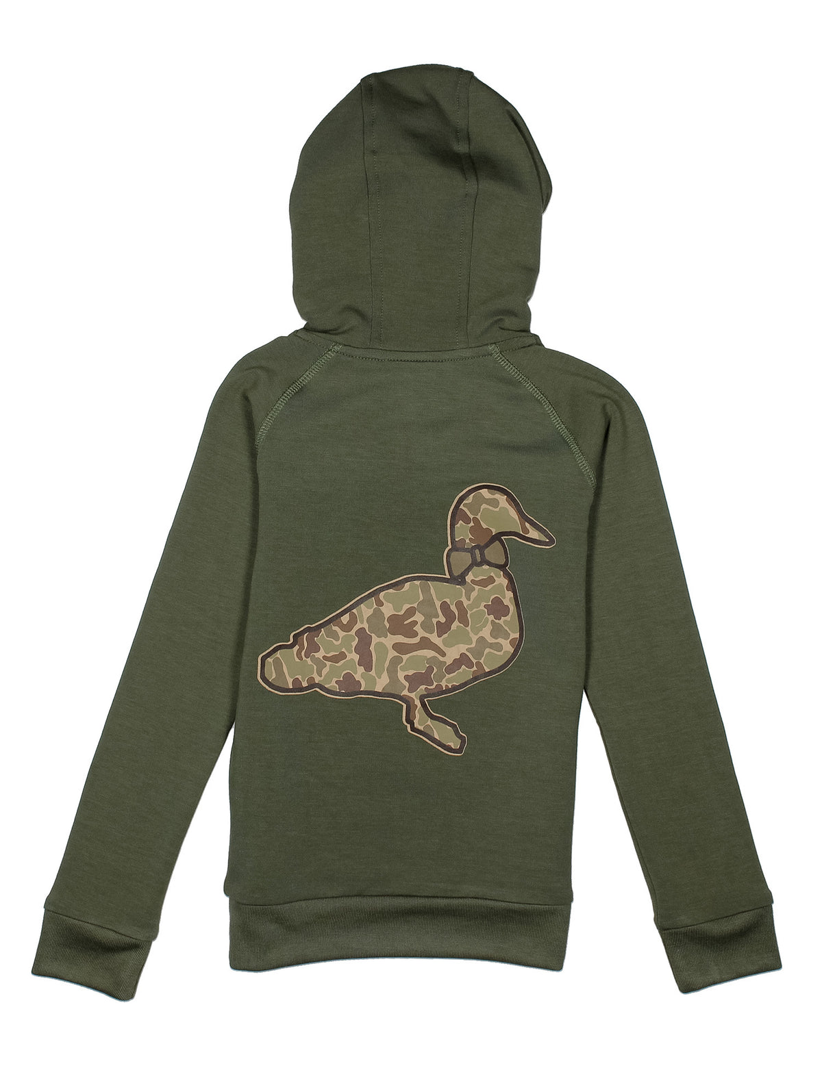 Boys Element Logo Hoodie Vintage Camo Olive