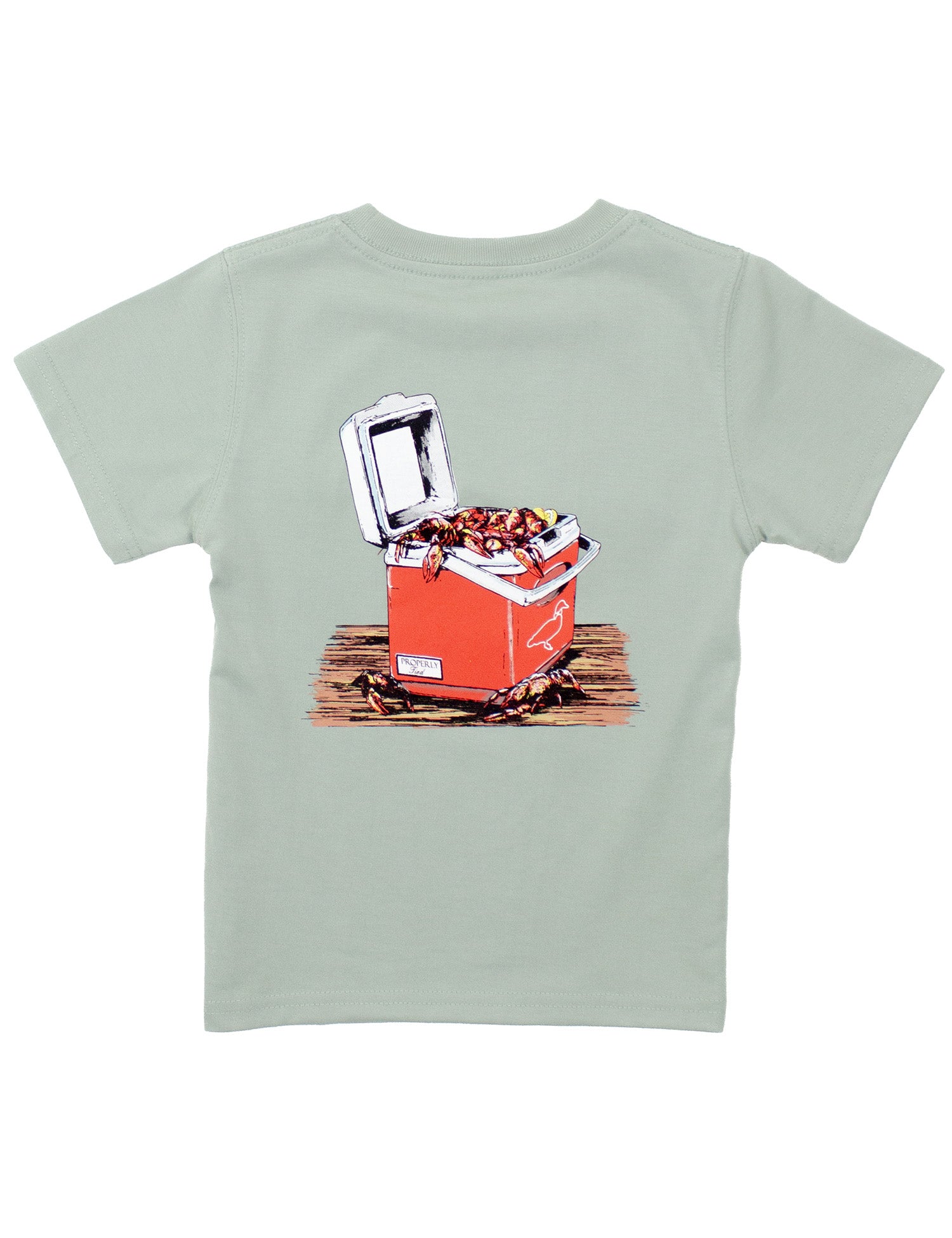 Boys Crawfish Cooler SS Chrome Grey