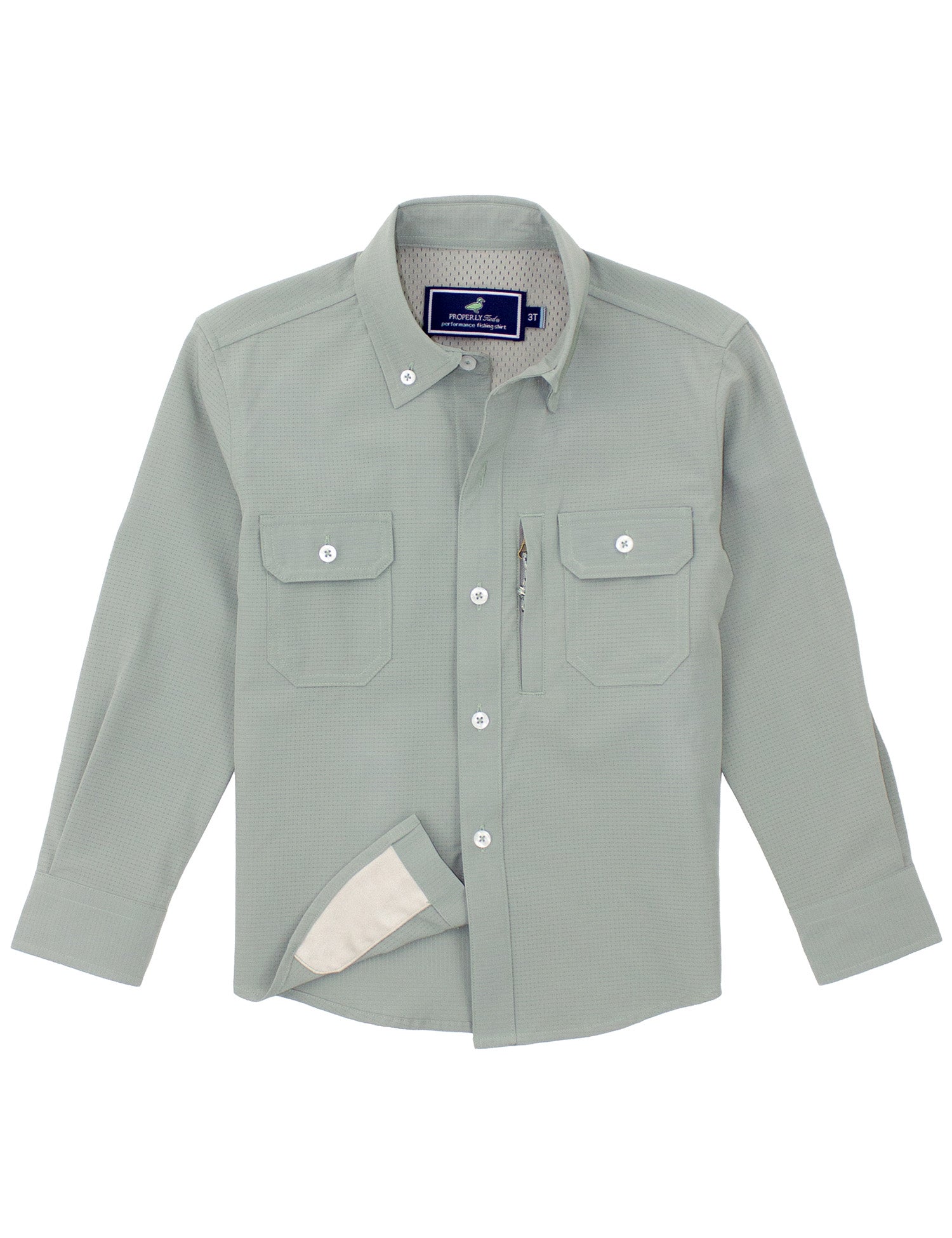 Boys Reeltech Fishing Shirt Jade