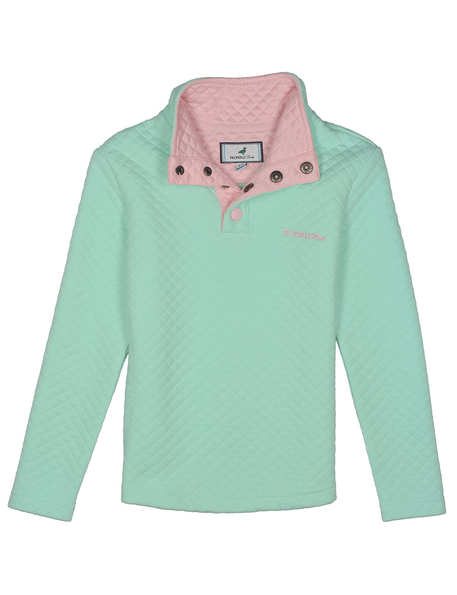 Girls Social Pullover Seafoam
