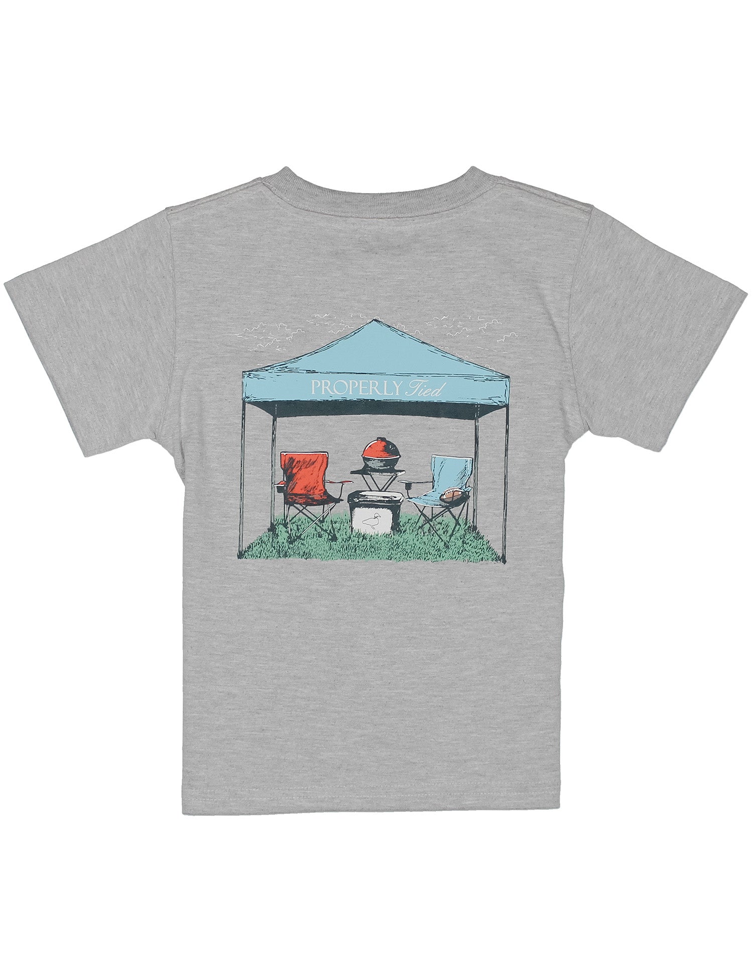 Boys Tailgate SS Light Heather Grey