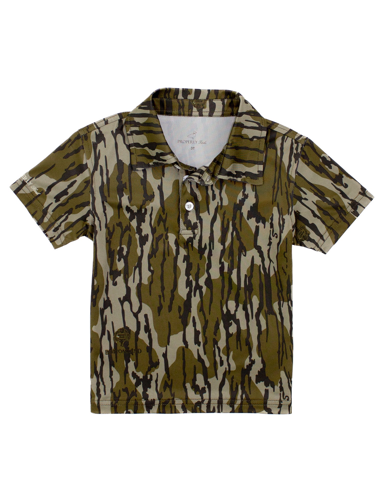 Boys Inlet Polo Mossy Oak Original Bottomland
