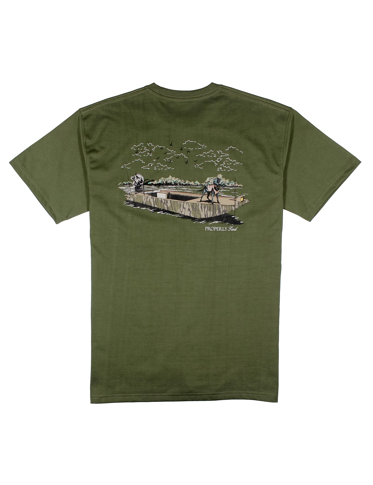 Mossy Oak Boat Ride SS Olive