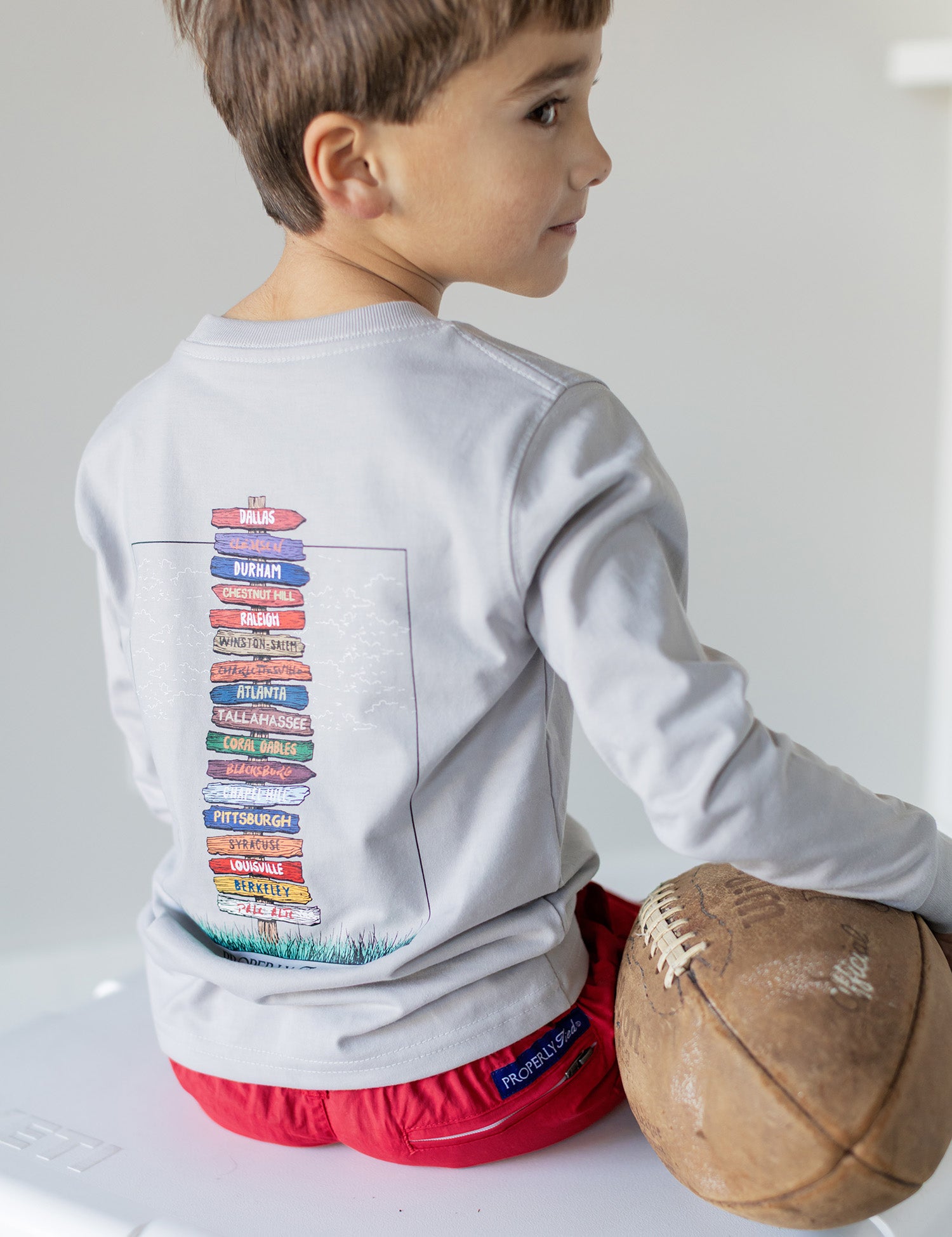 Boys Atlantic Showdown LS Ice Grey