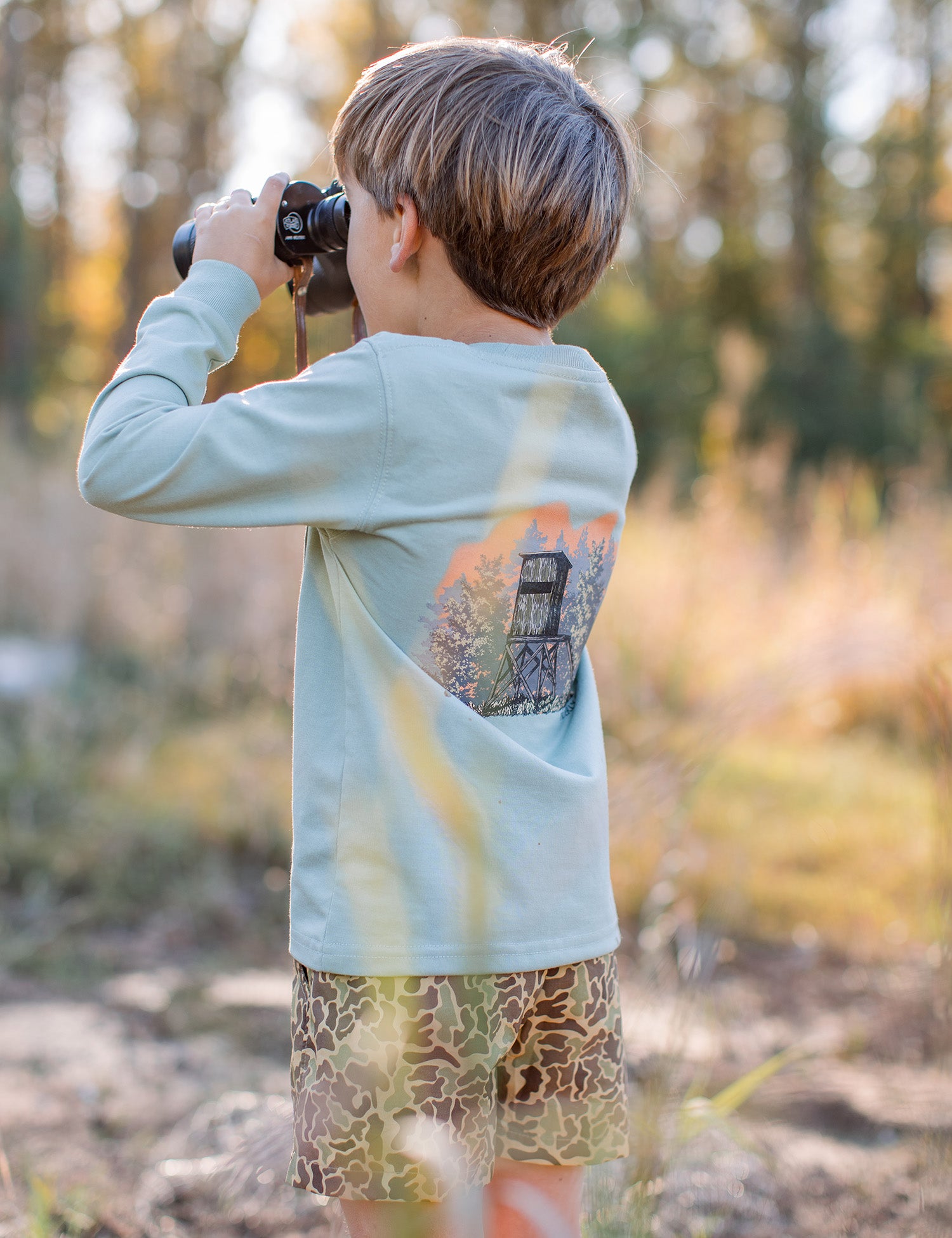 Boys Mossy Oak Deer Stand LS Sage