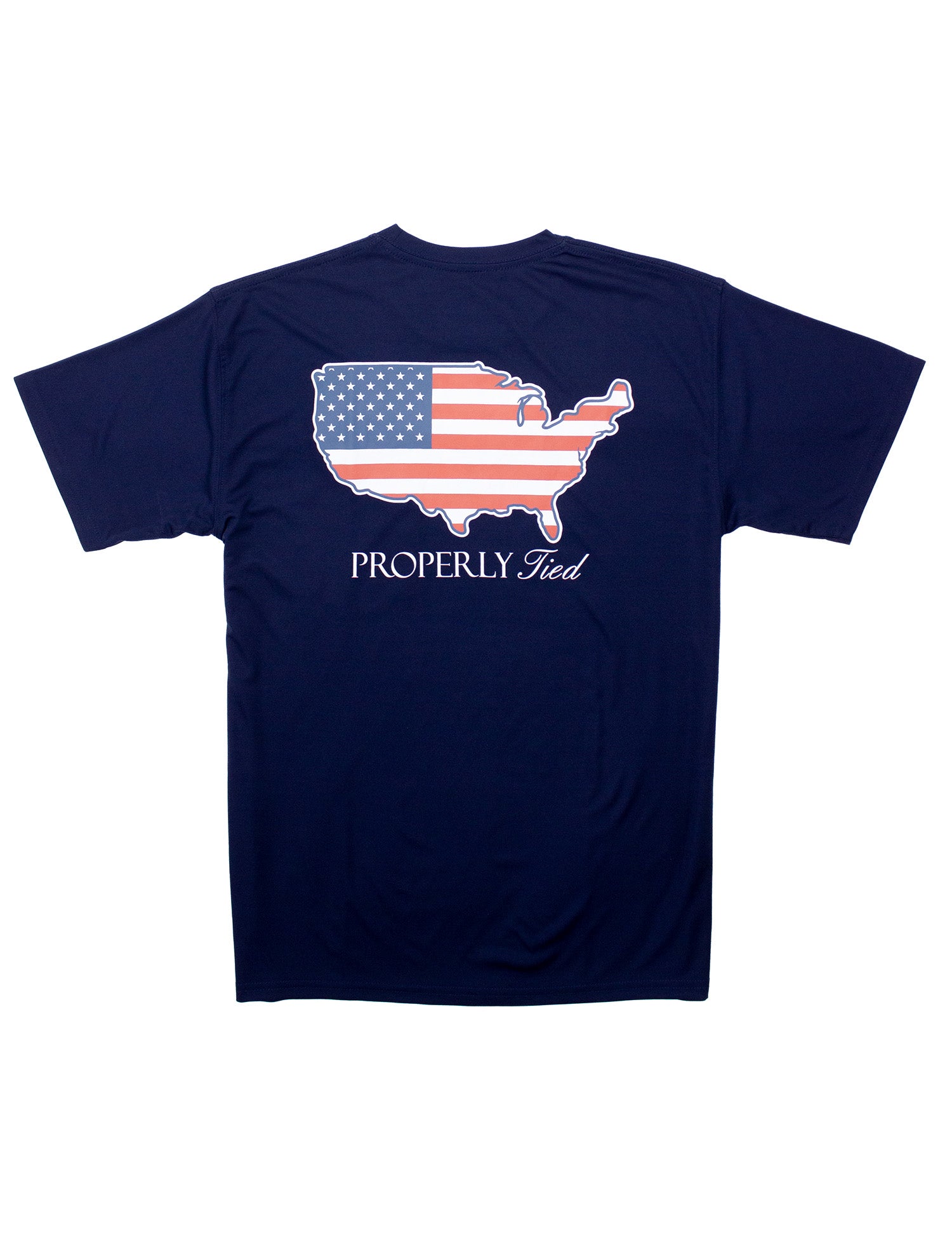 Performance Tee SS Old Glory River Blue
