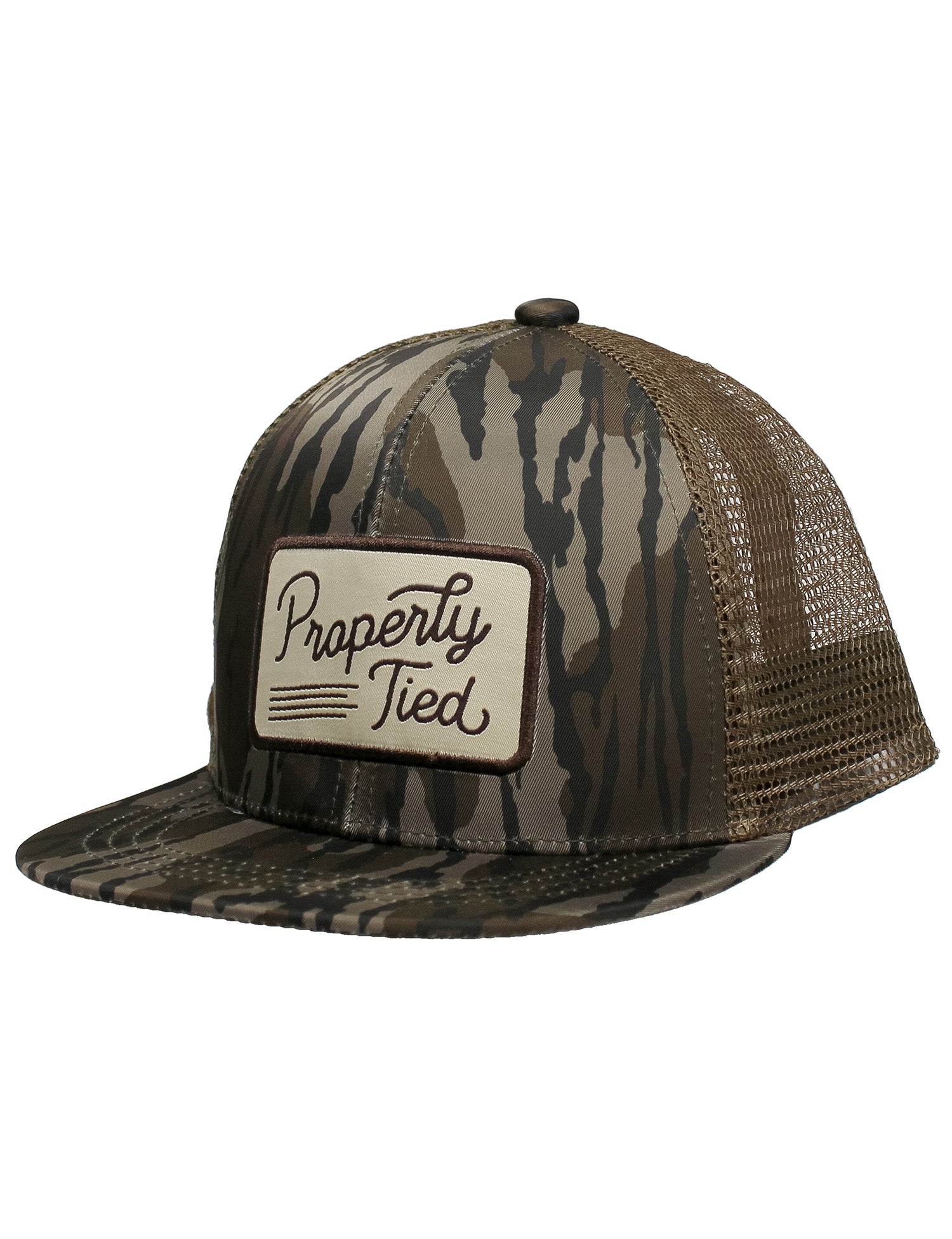 Boys Sportsman Trucker Hat Mossy Oak Original Bottomland